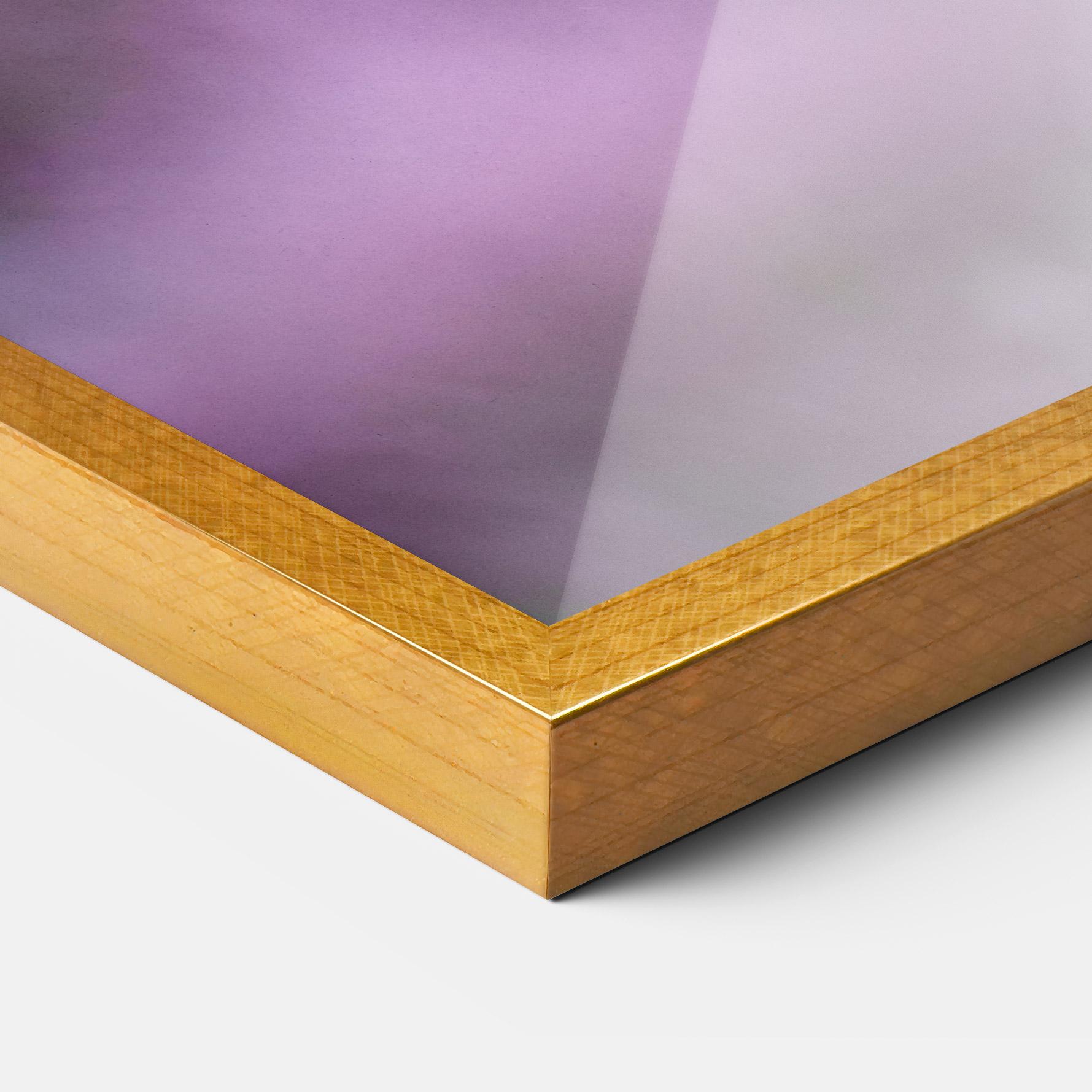 Gerahmte Poster Purple Flower Butterfly mockup 3