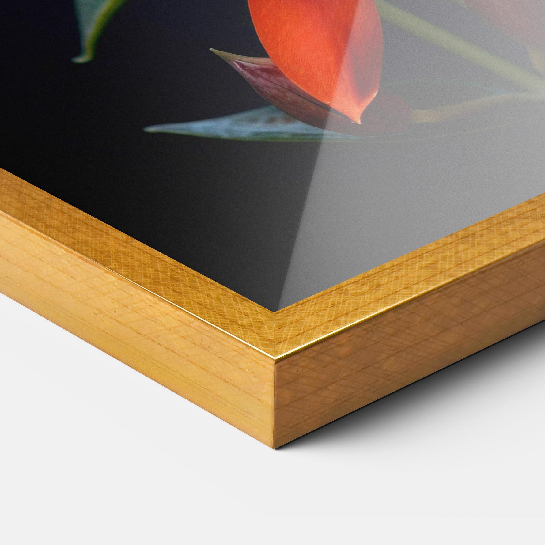 Gerahmte Poster Red Flower Butterfly mockup 3