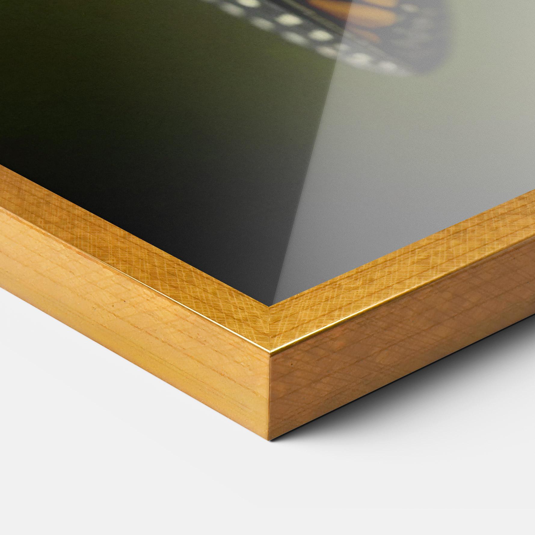 Gerahmte Poster Yellow Black Butterfly mockup 3