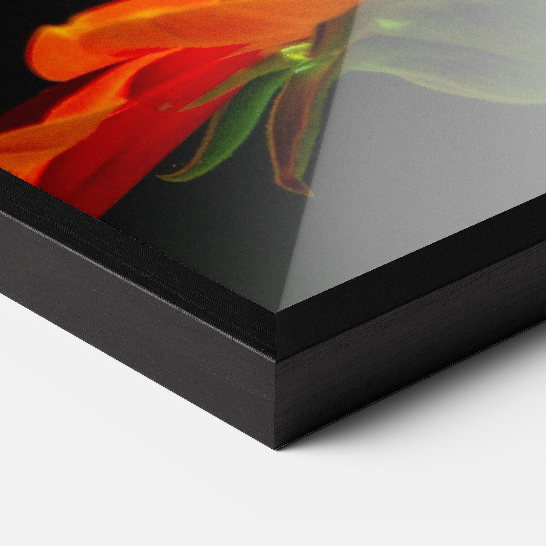 Gerahmte Poster Dark Orange Butterfy mockup 3