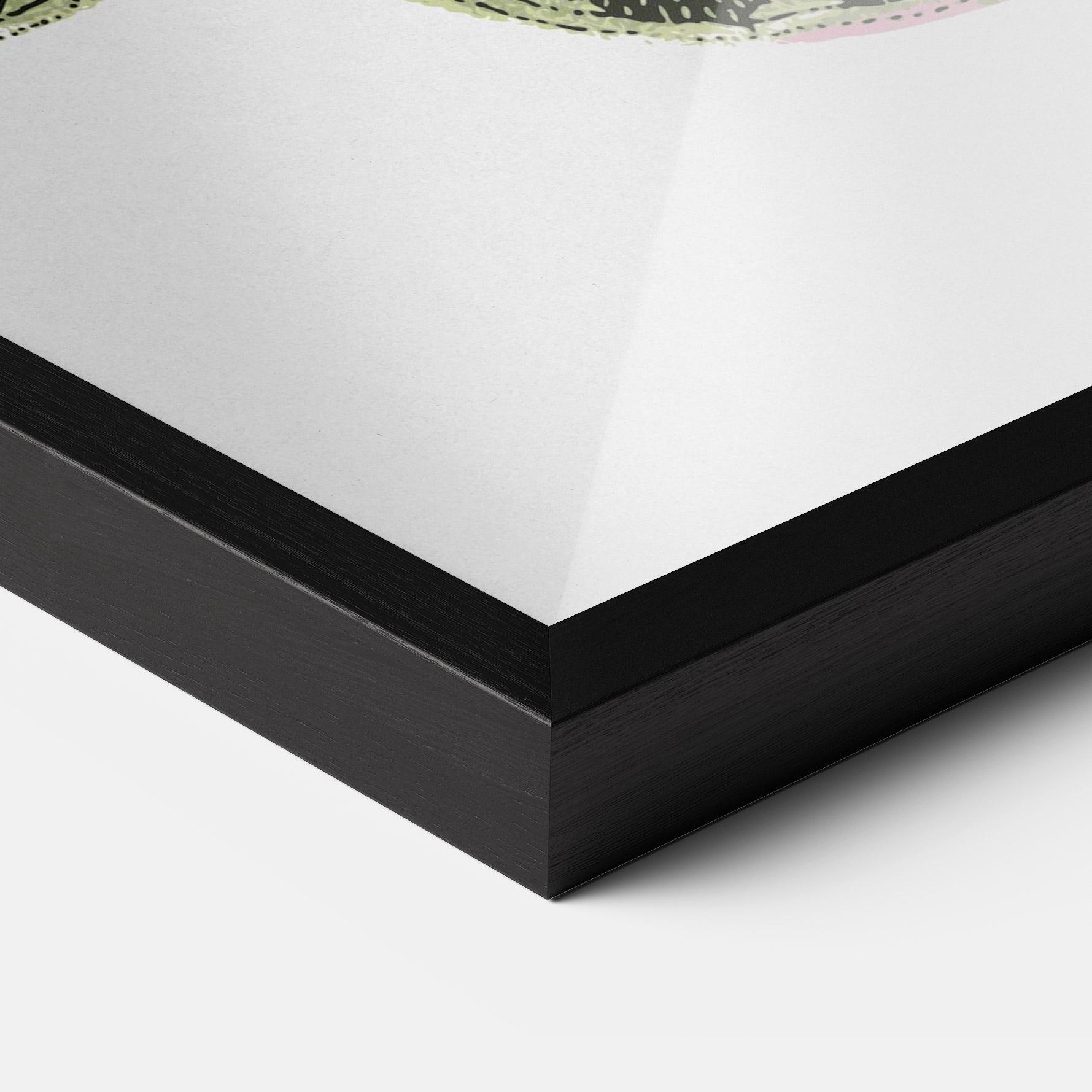 Gerahmte Poster Grey Yellow Butterfly mockup 3