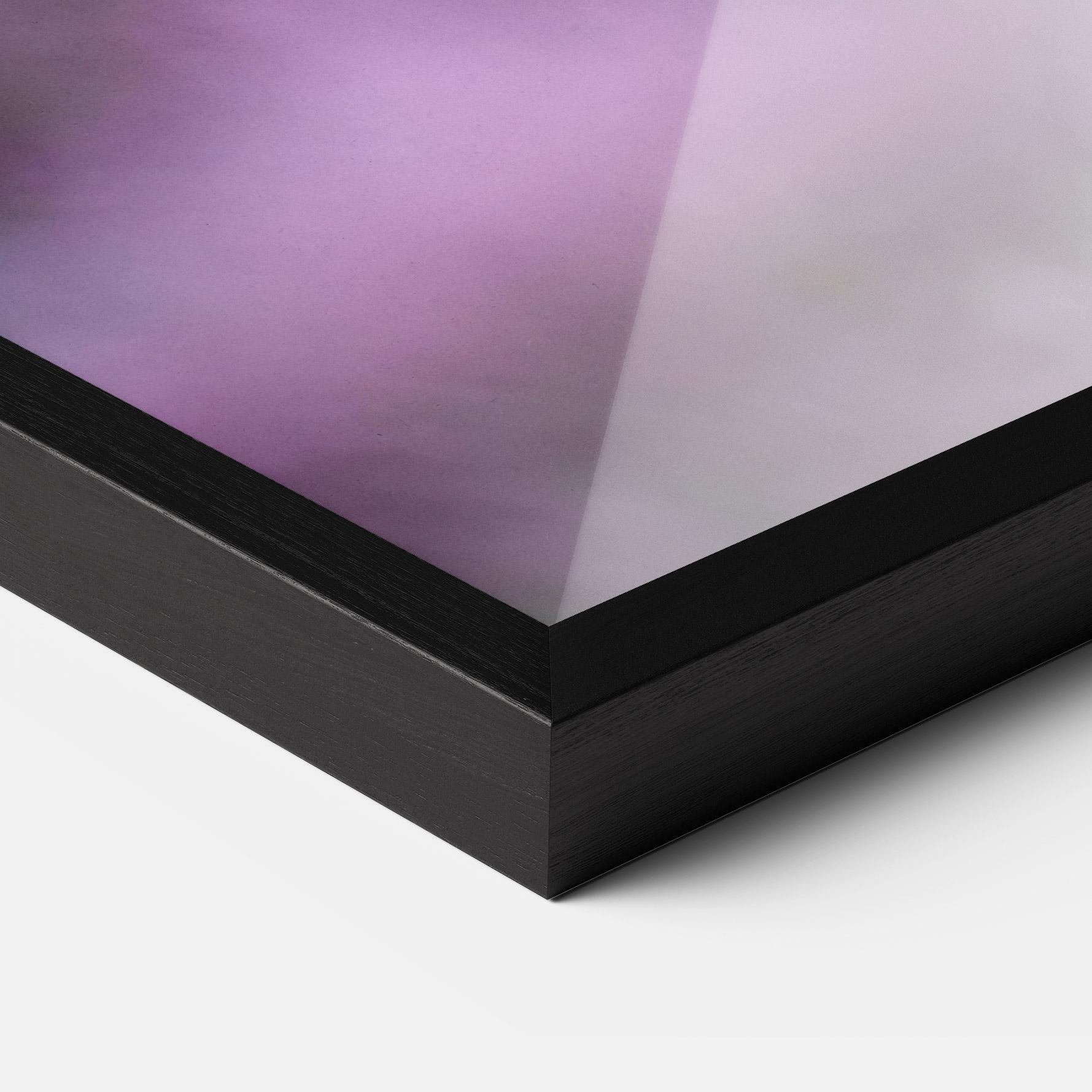 Gerahmte Poster Purple Flower Butterfly mockup 3