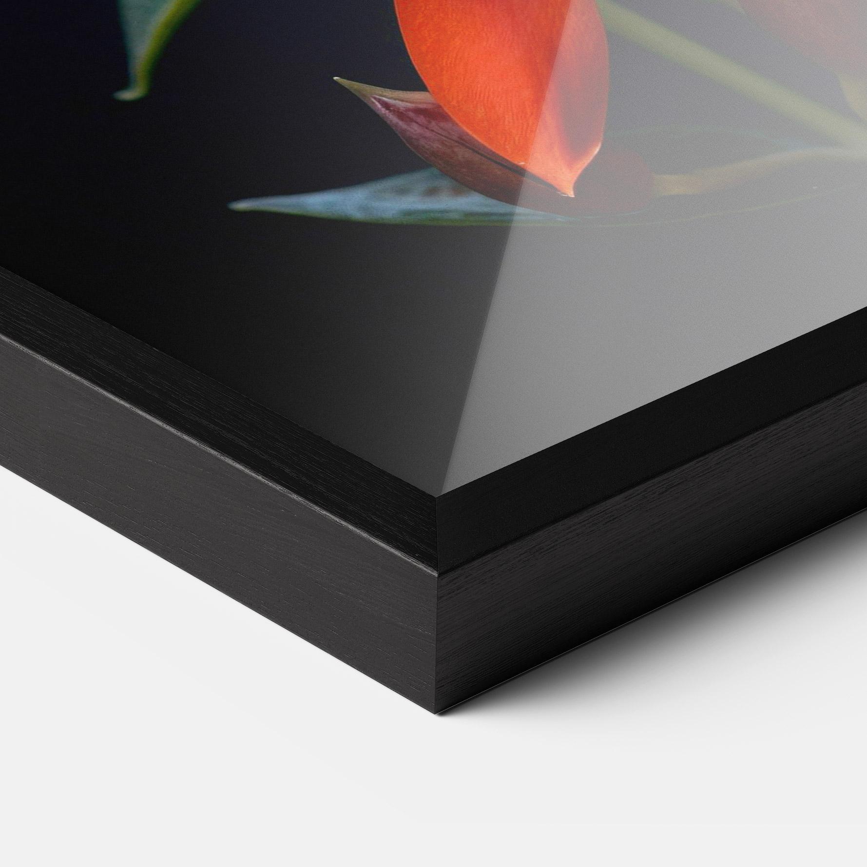 Gerahmte Poster Red Flower Butterfly mockup 3