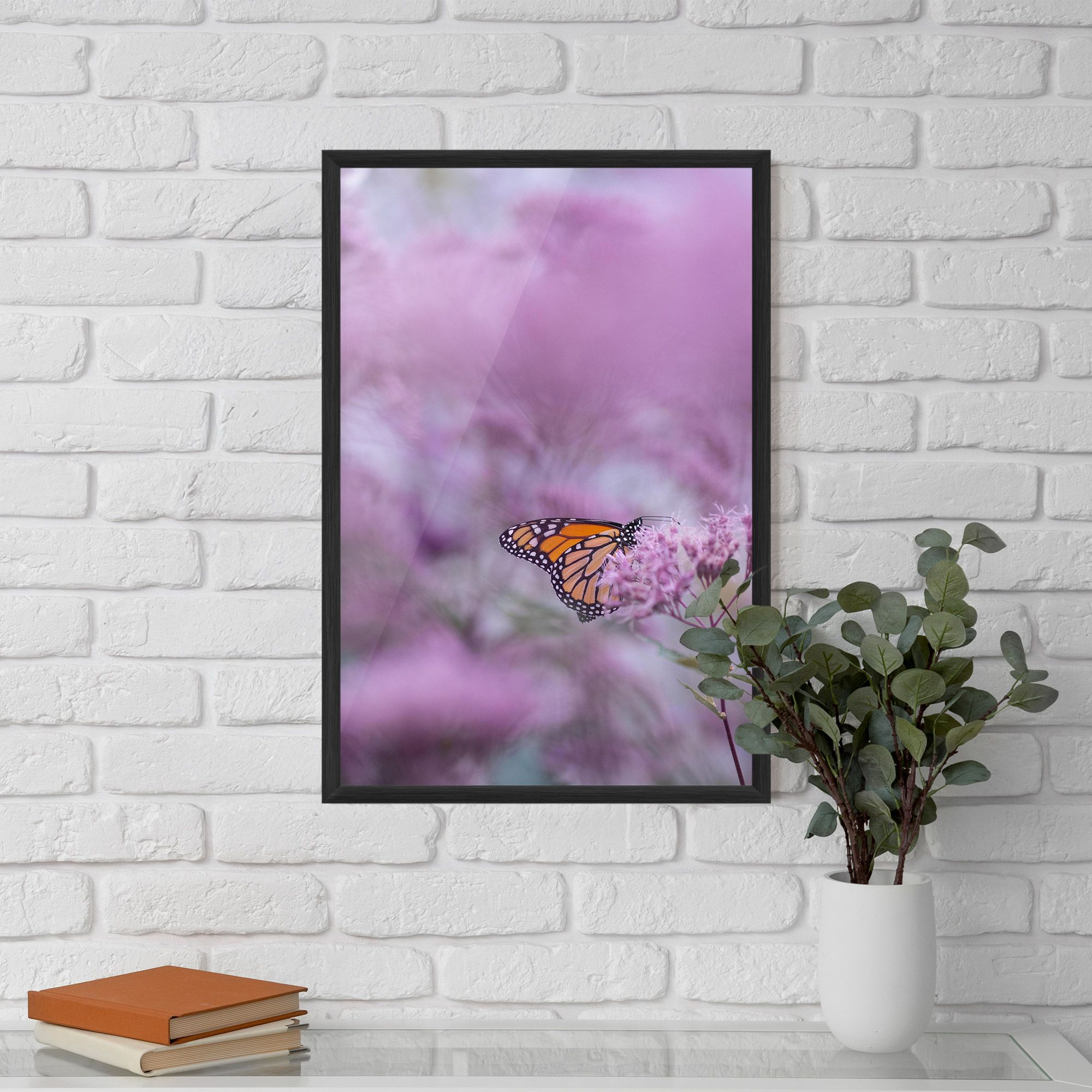 Purple Flower Butterfly mockup 5