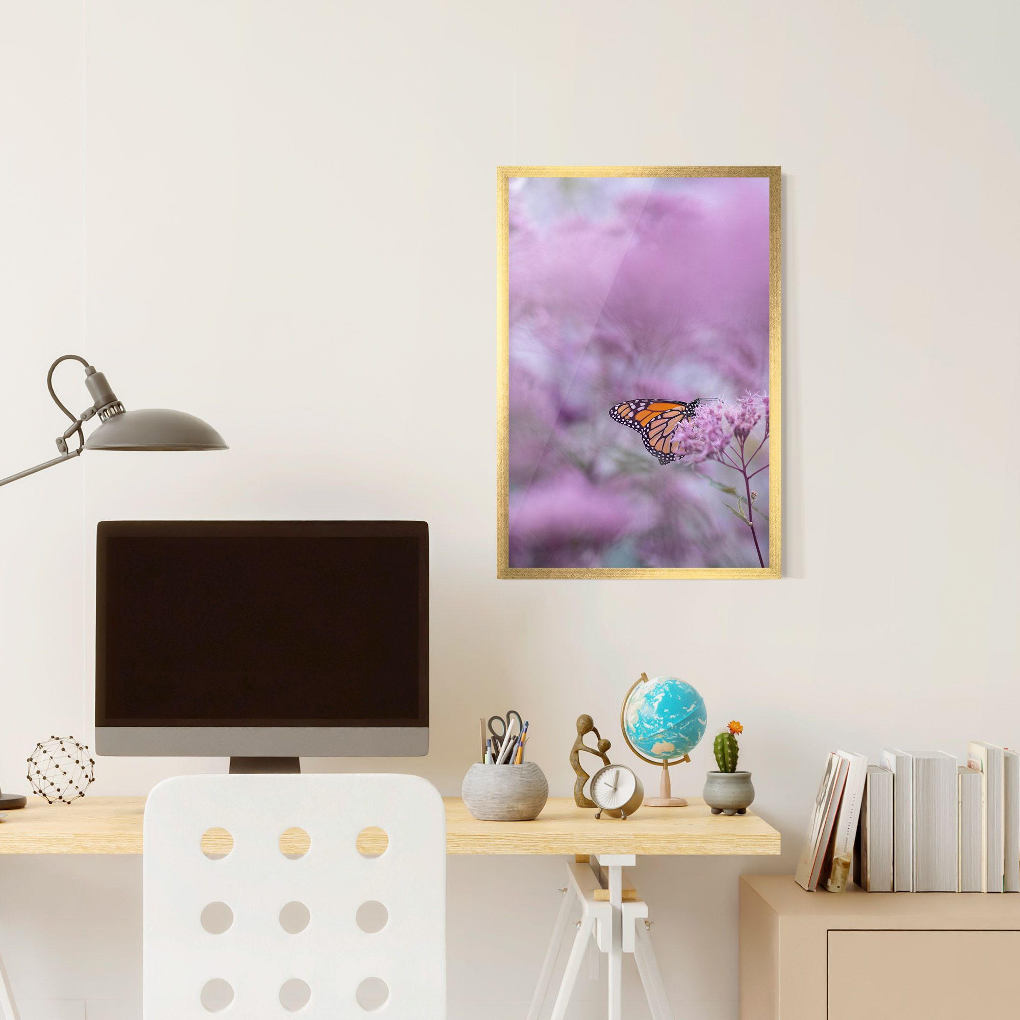 Purple Flower Butterfly mockup 6