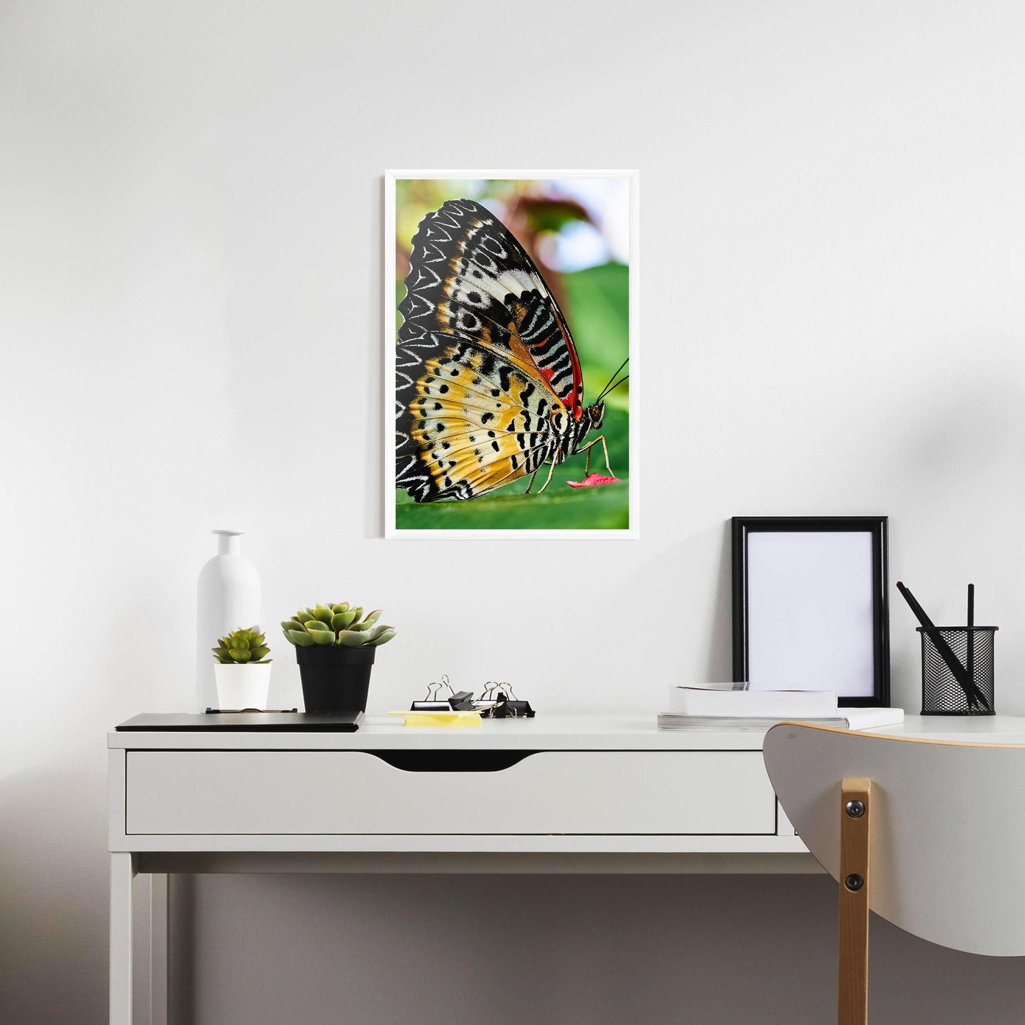 Gerahmte Poster Pretty Colorful Butterfly mockup 7