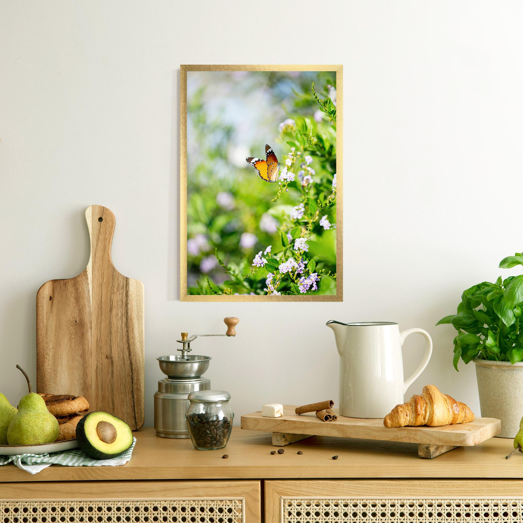 Gerahmte Poster Little Orange Elephant mockup 8