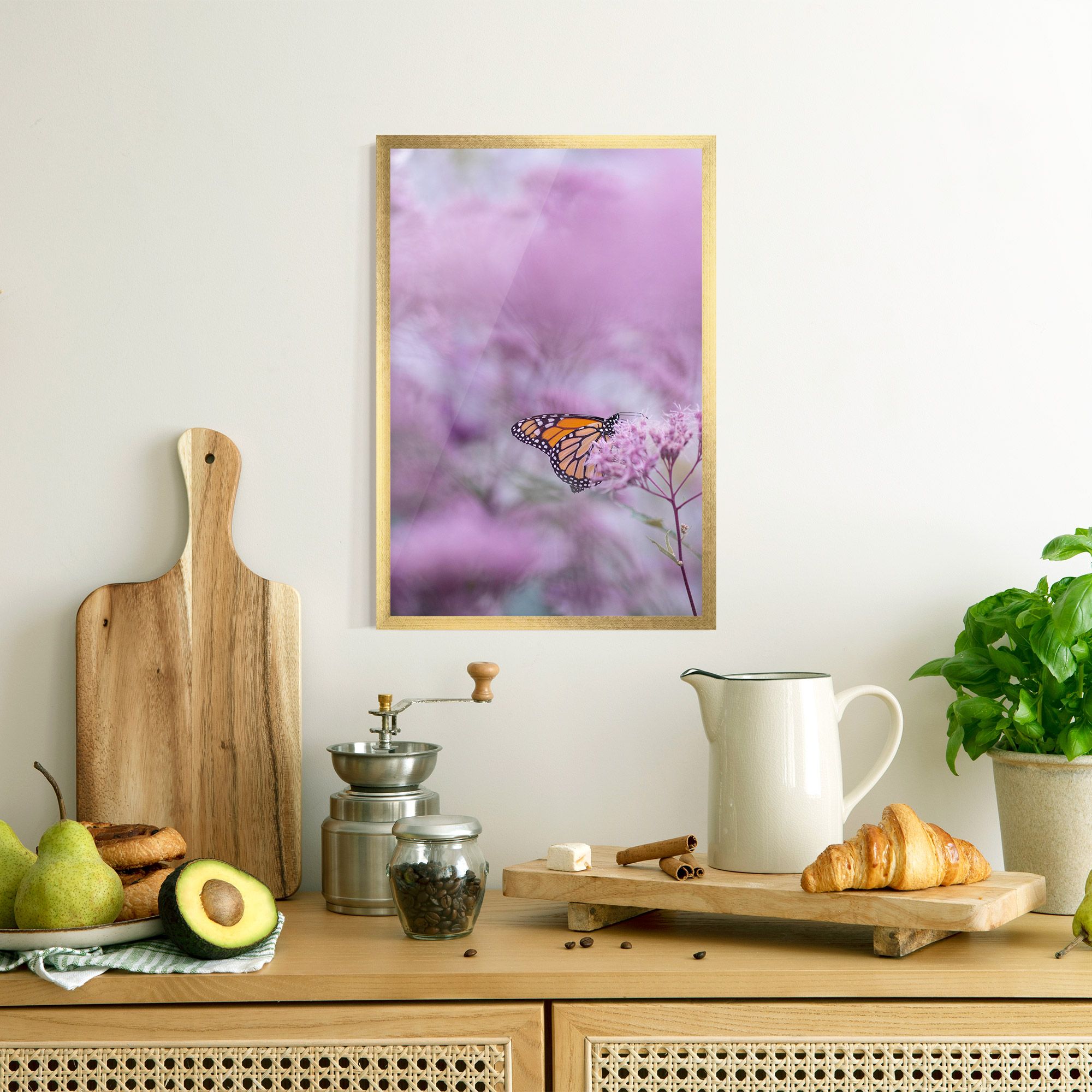Purple Flower Butterfly mockup 8