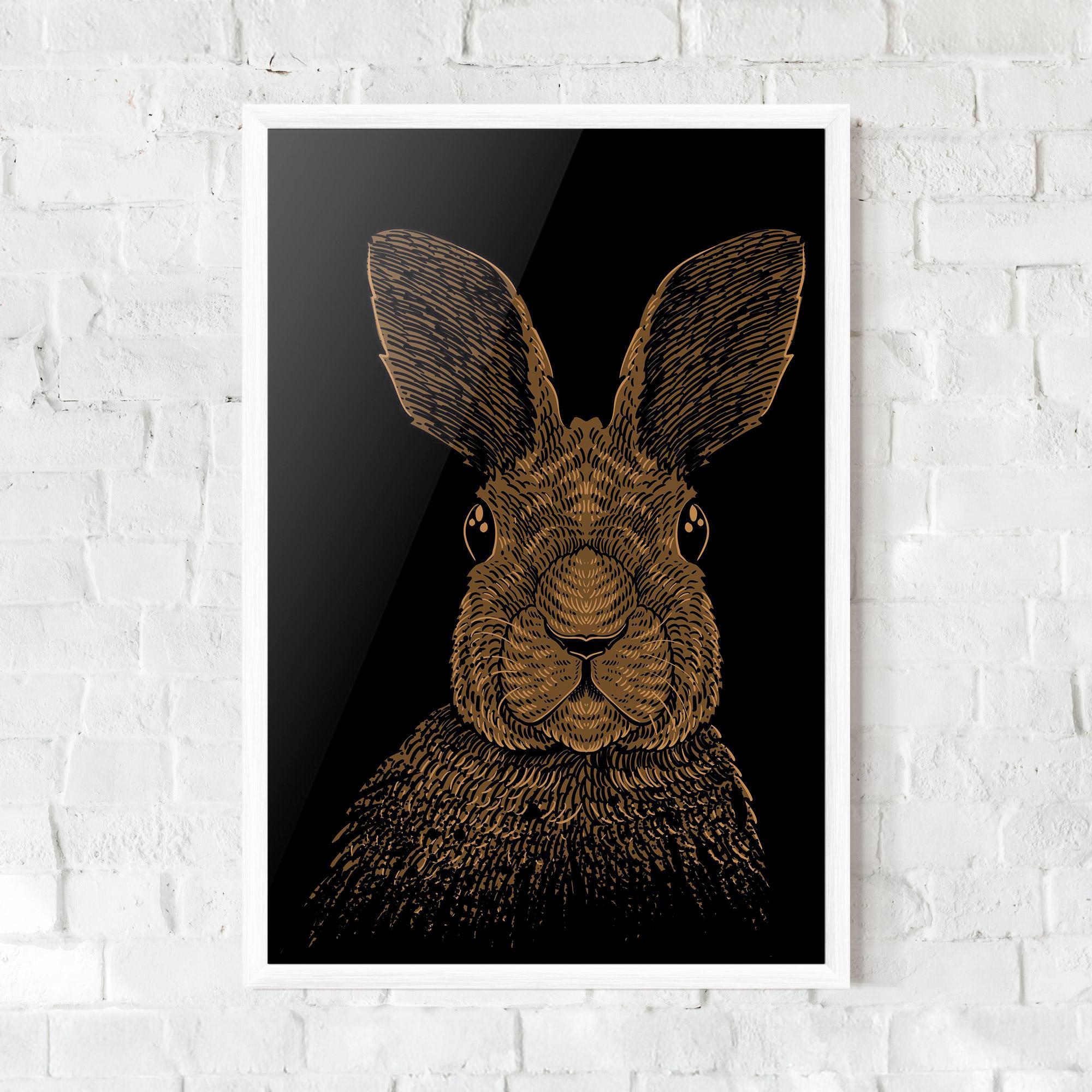 Gerahmte Poster Brown Bunny mockup 0