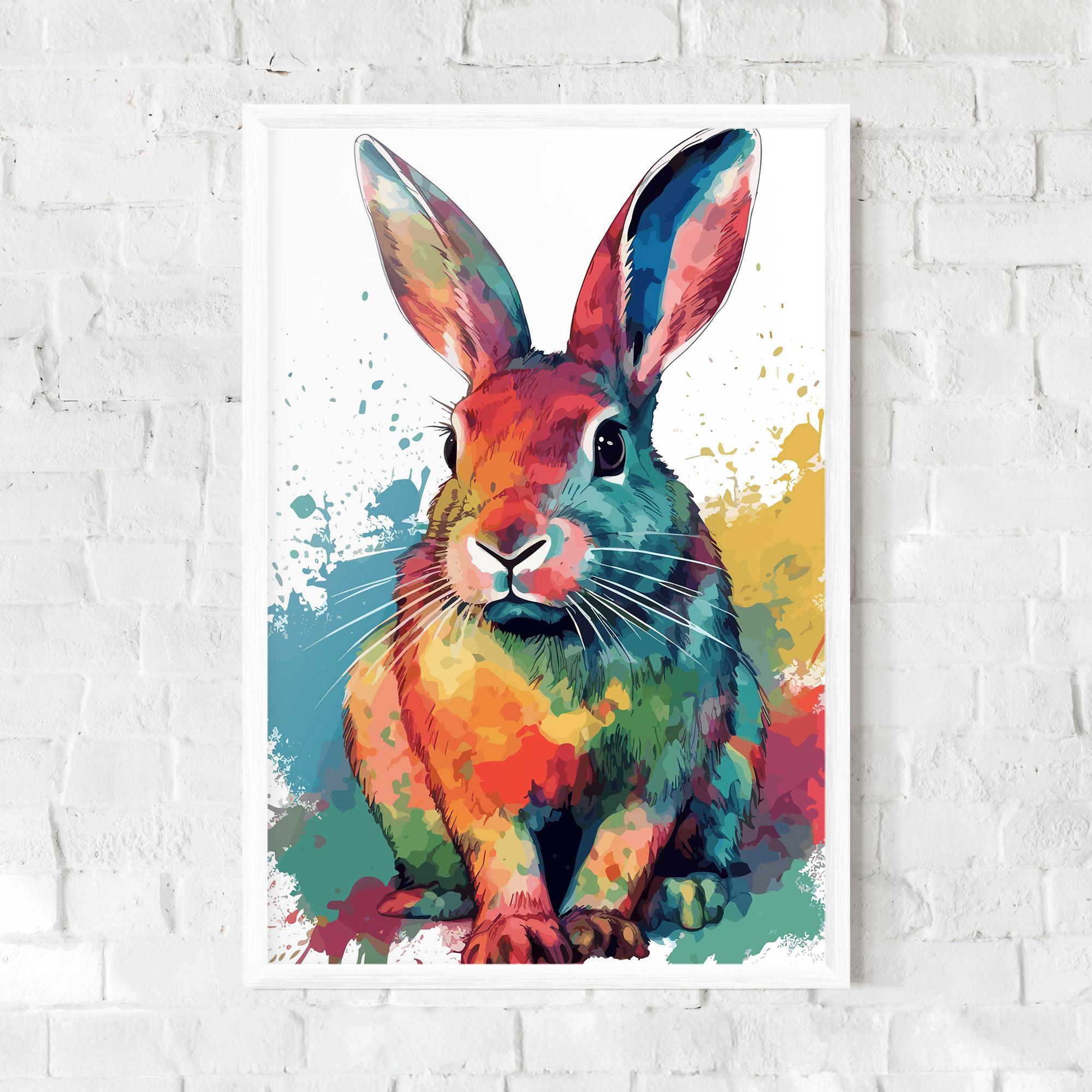 Gerahmte Poster Brush Rabbit mockup 0