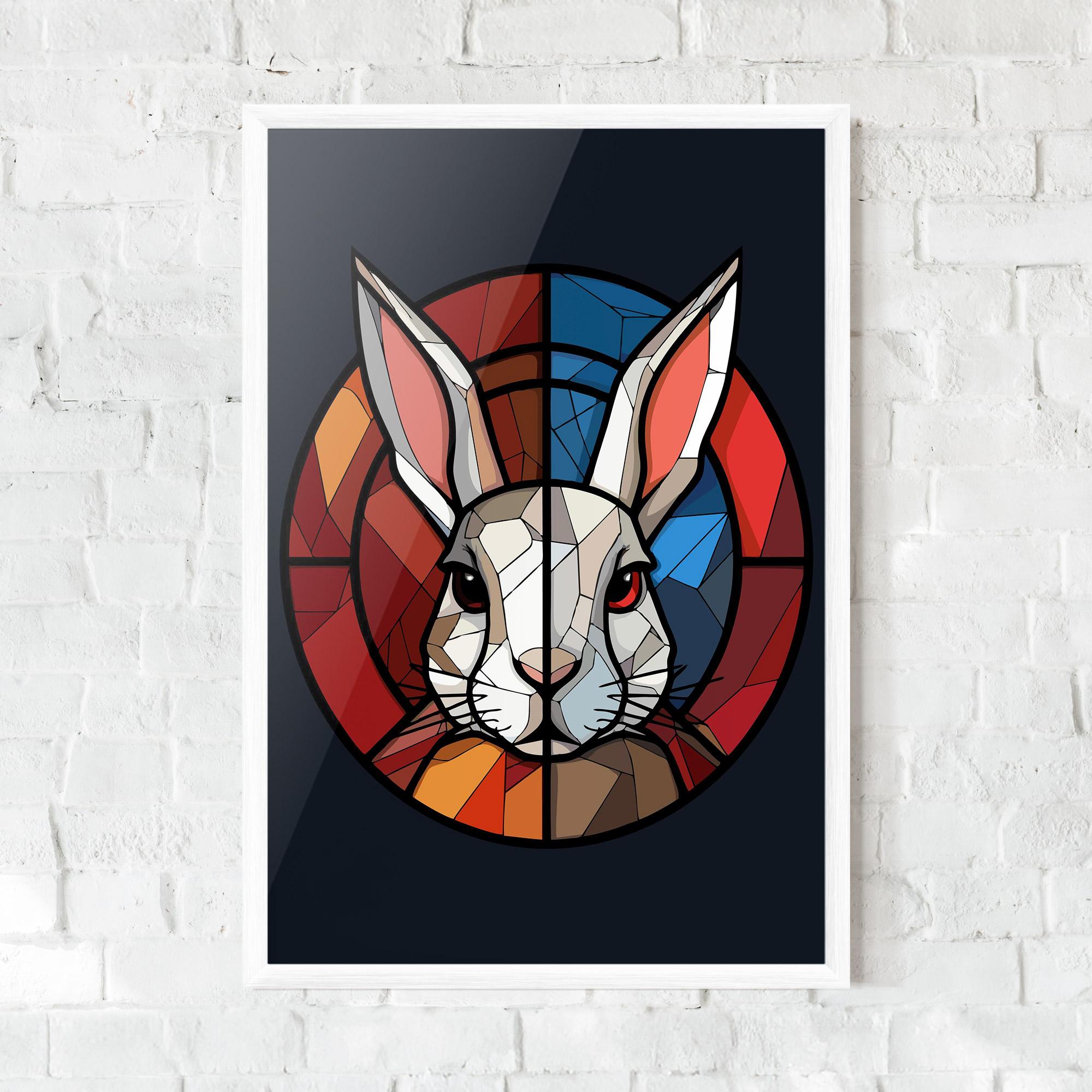 Gerahmte Poster Bunny mockup 0