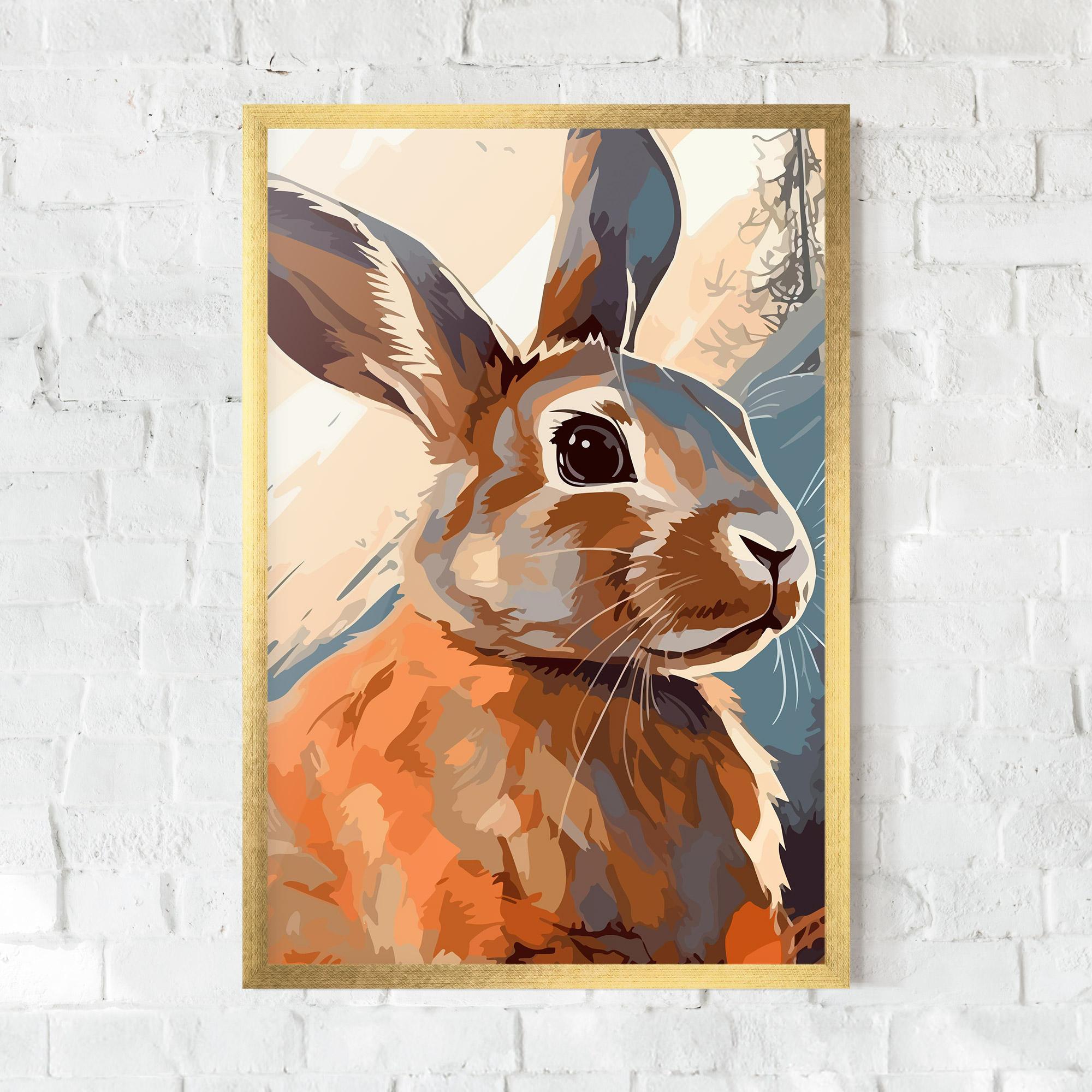 Gerahmte Poster Anime Rabbit mockup 0