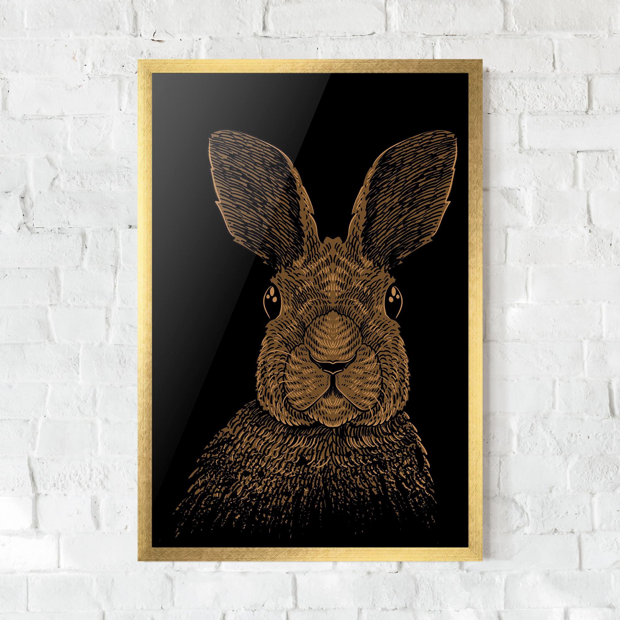 Gerahmte Poster Brown Bunny mockup 0