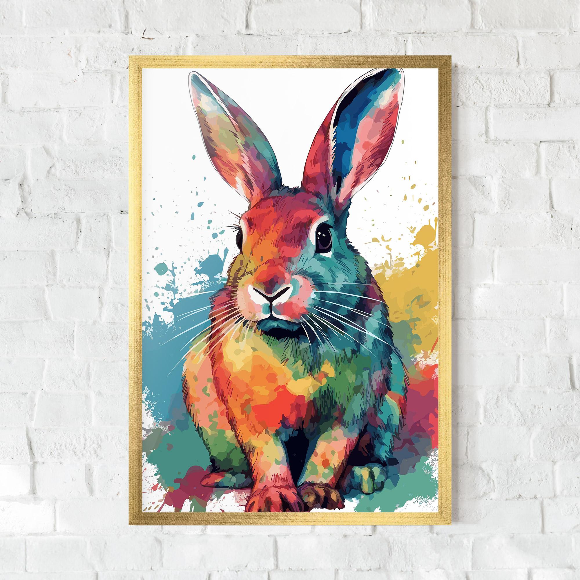 Gerahmte Poster Brush Rabbit mockup 0