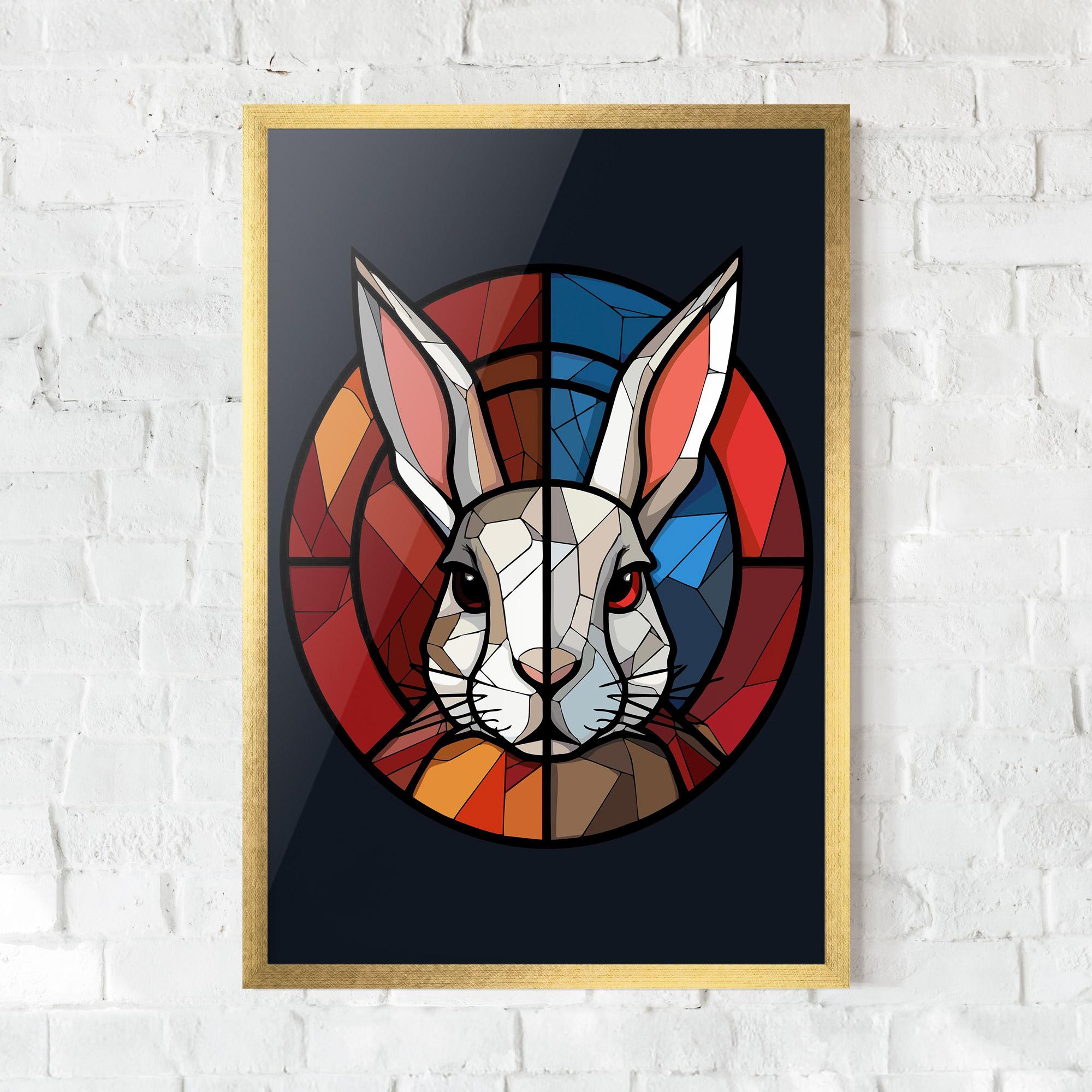 Gerahmte Poster Bunny mockup 0