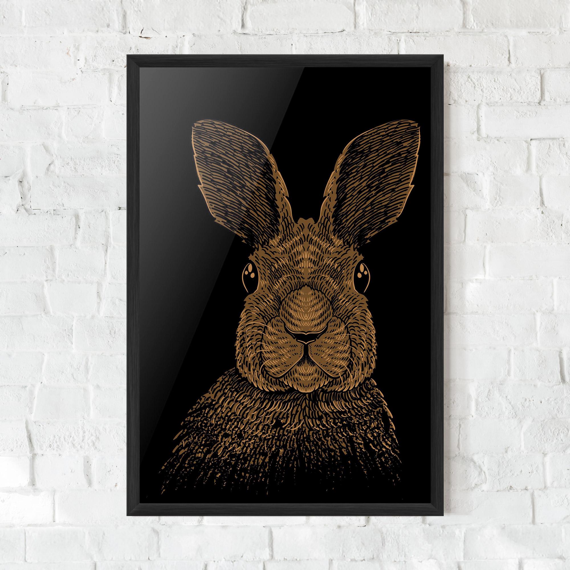 Gerahmte Poster Brown Bunny mockup 0