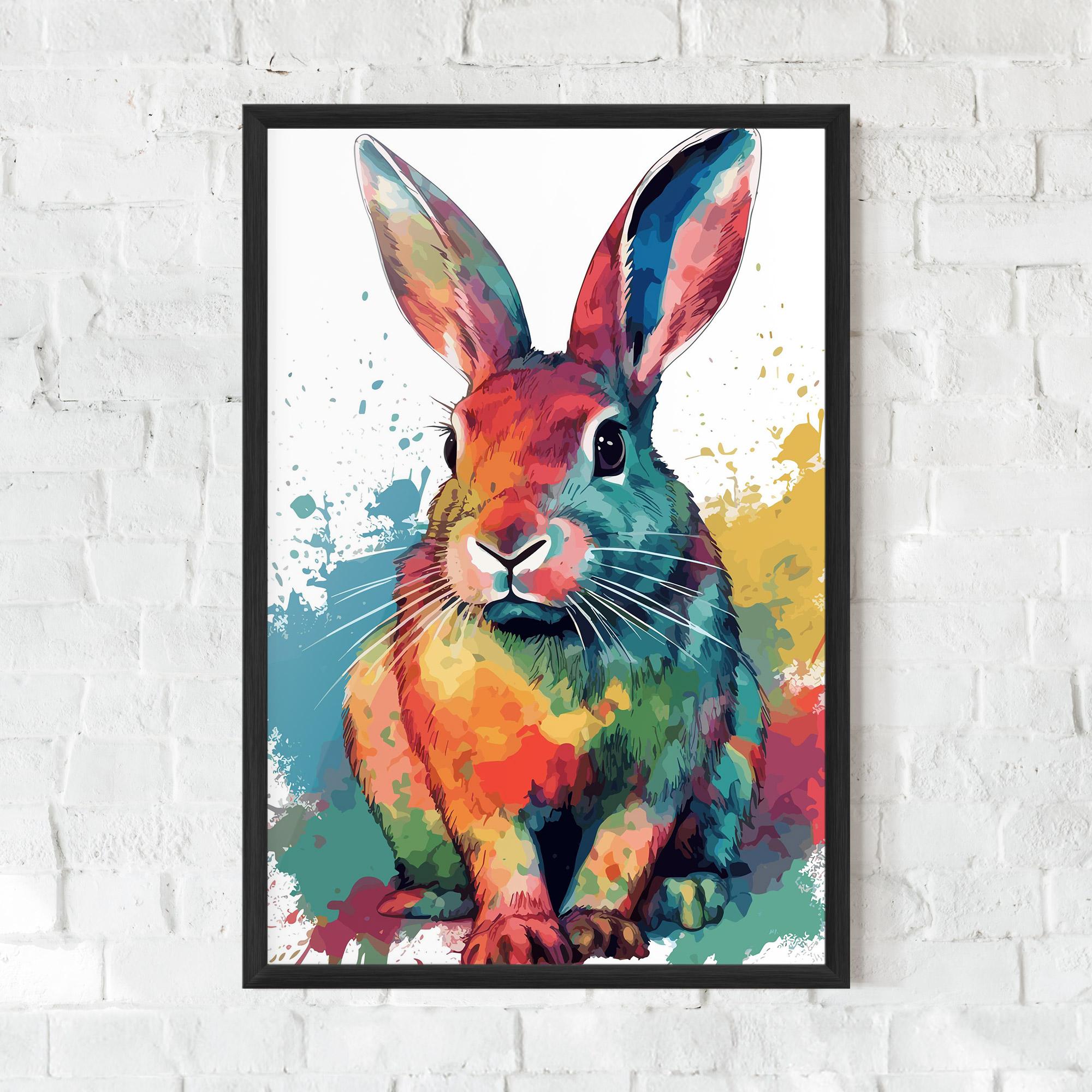 Gerahmte Poster Brush Rabbit mockup 0