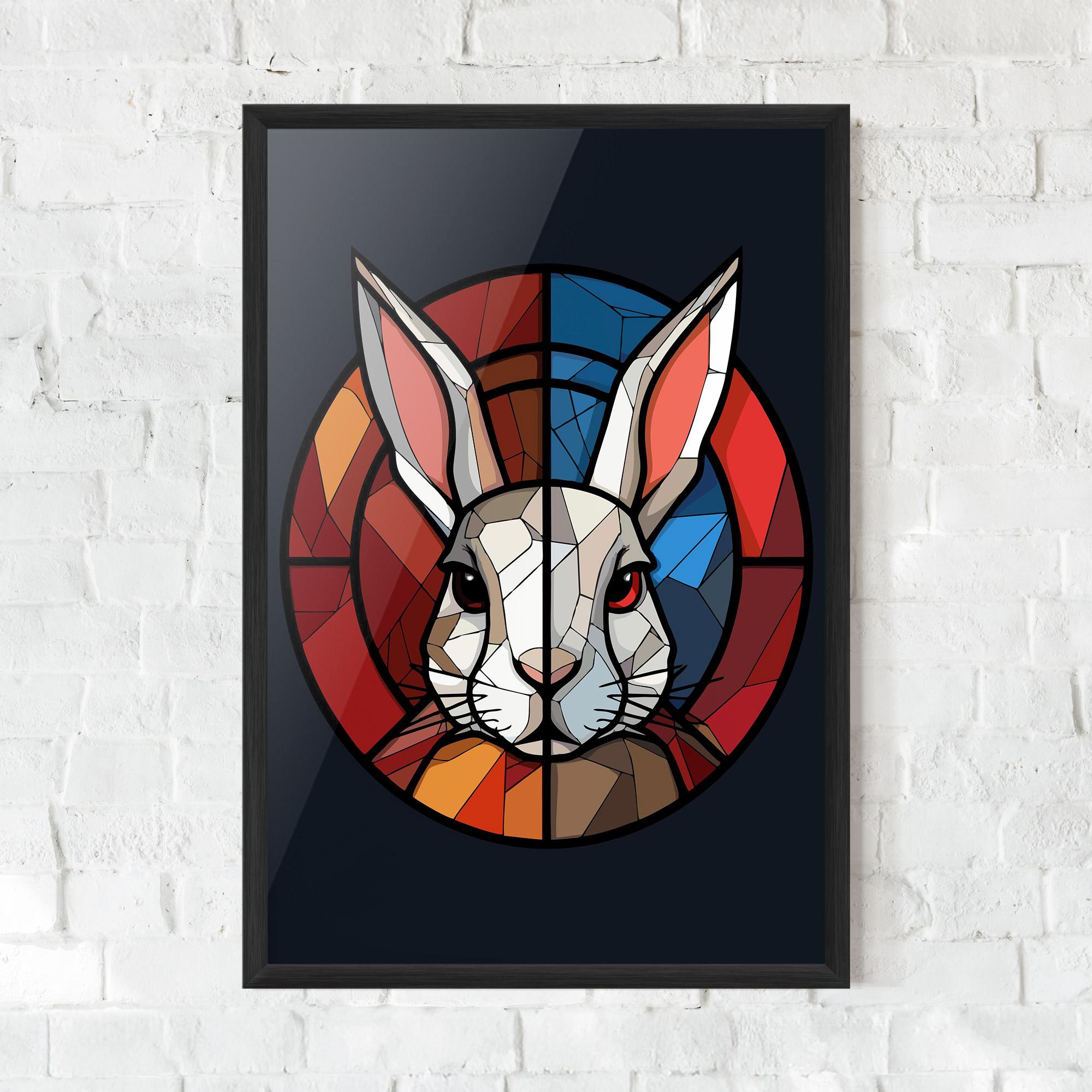 Gerahmte Poster Bunny mockup 0