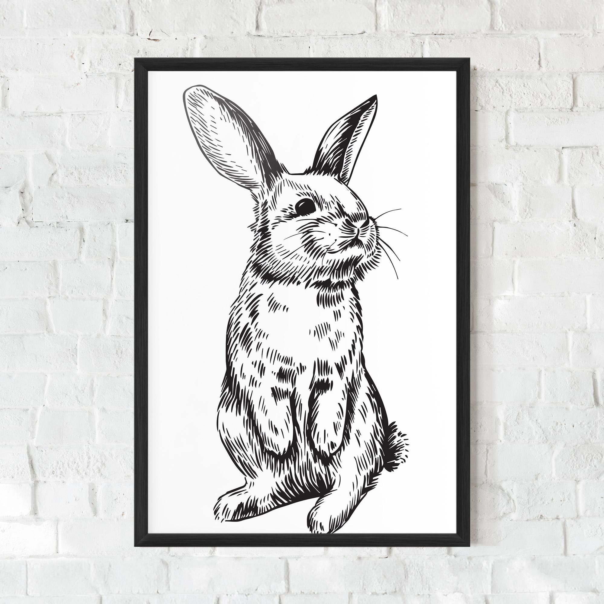 Gerahmte Poster Cute Bunny mockup 0