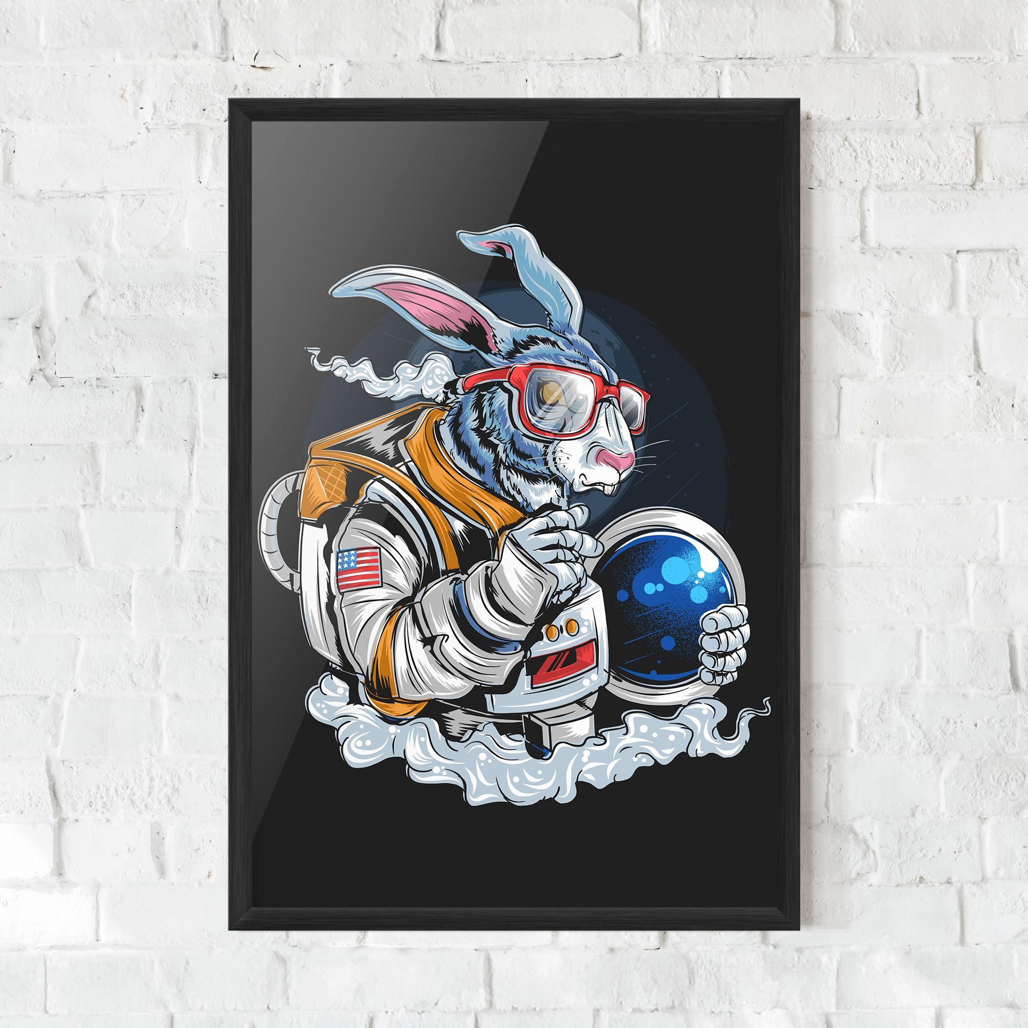 Gerahmte Poster Moon Bunny mockup 0
