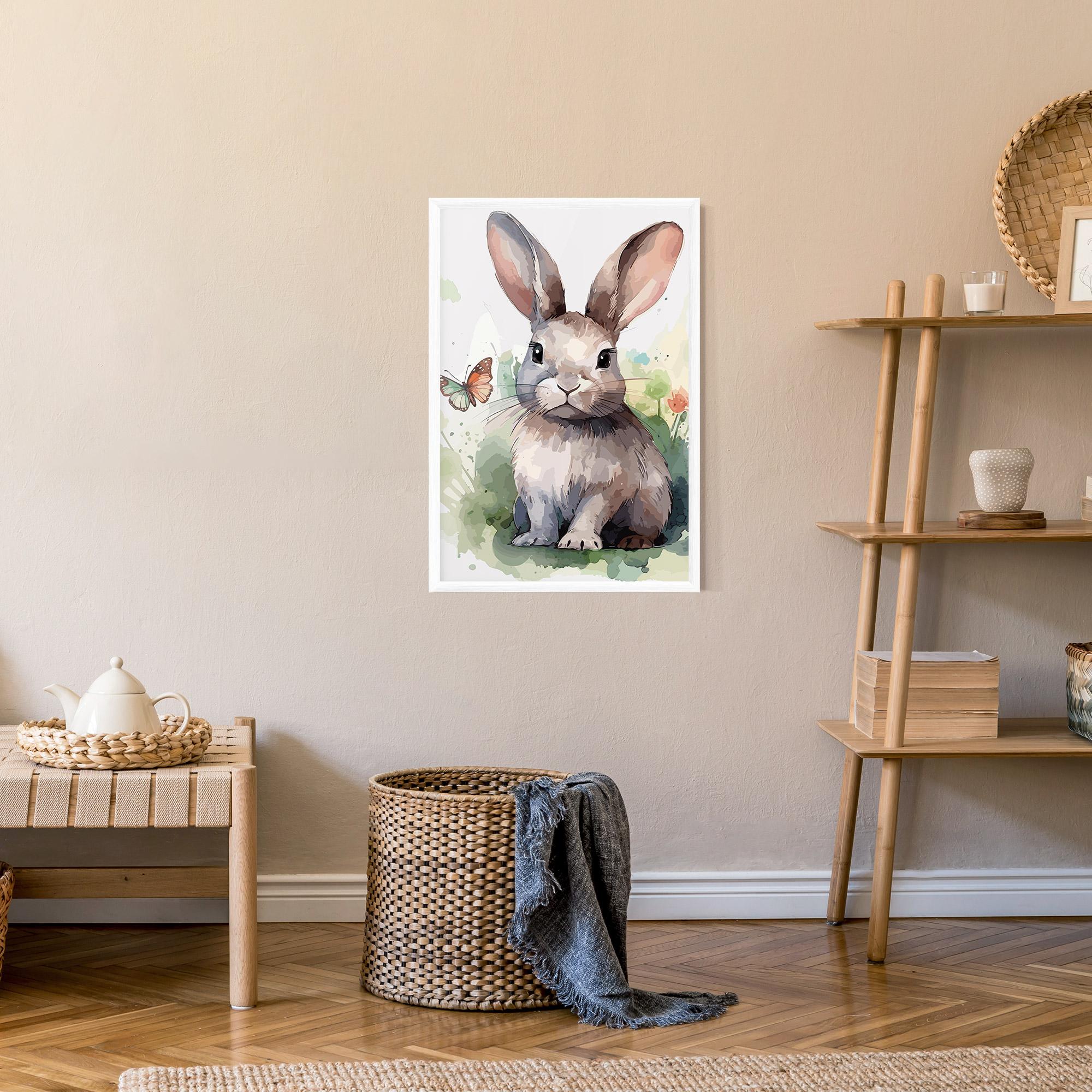 Gerahmte Poster Pretty Bunny Art mockup 9