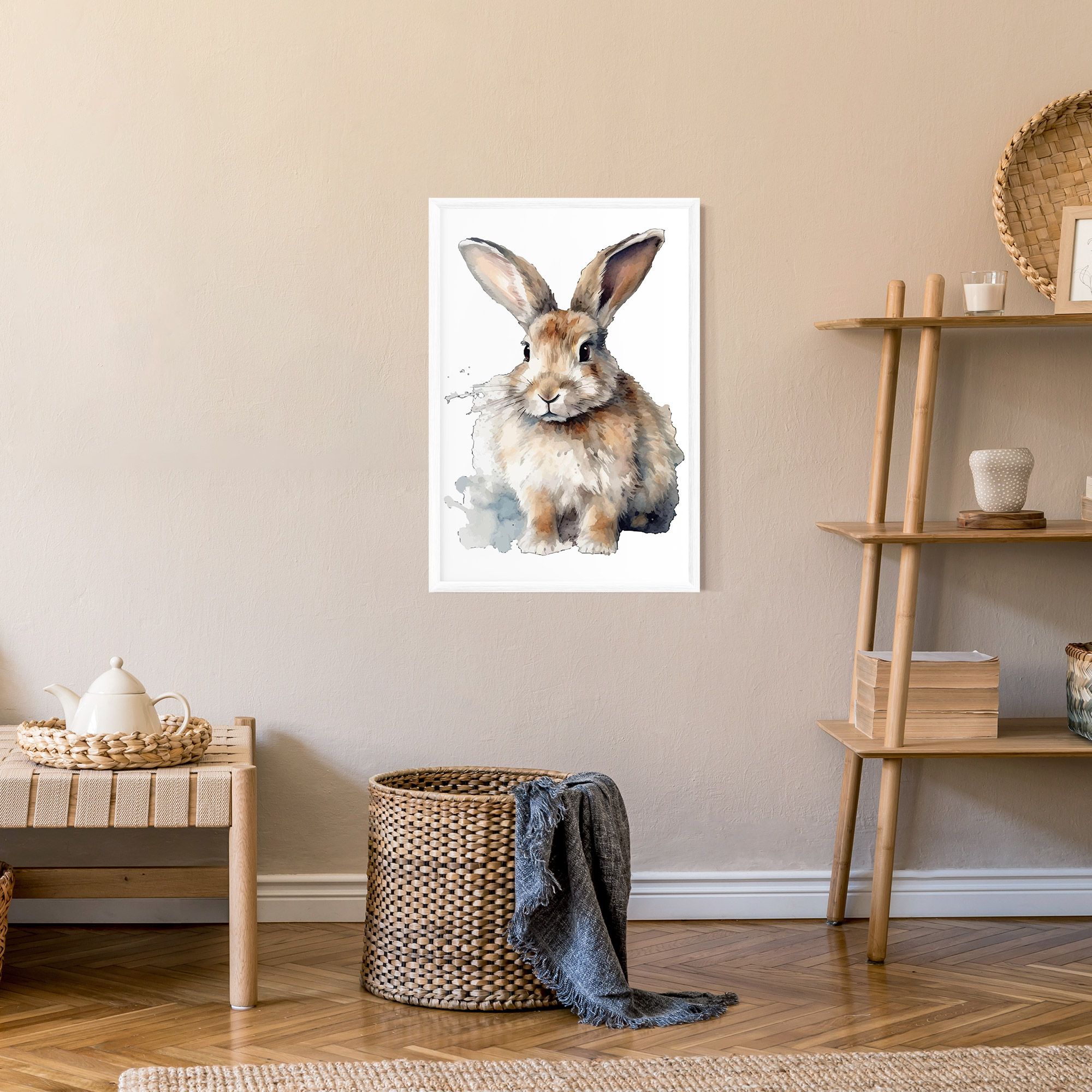 Watercolor Cute Bunny mockup 9