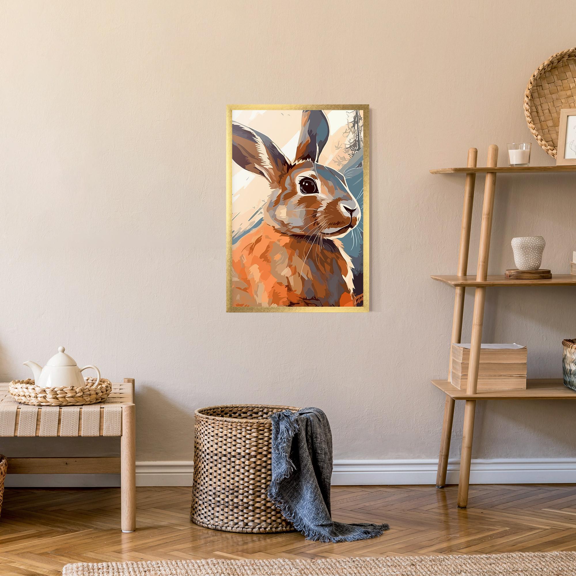 Gerahmte Poster Anime Rabbit mockup 9