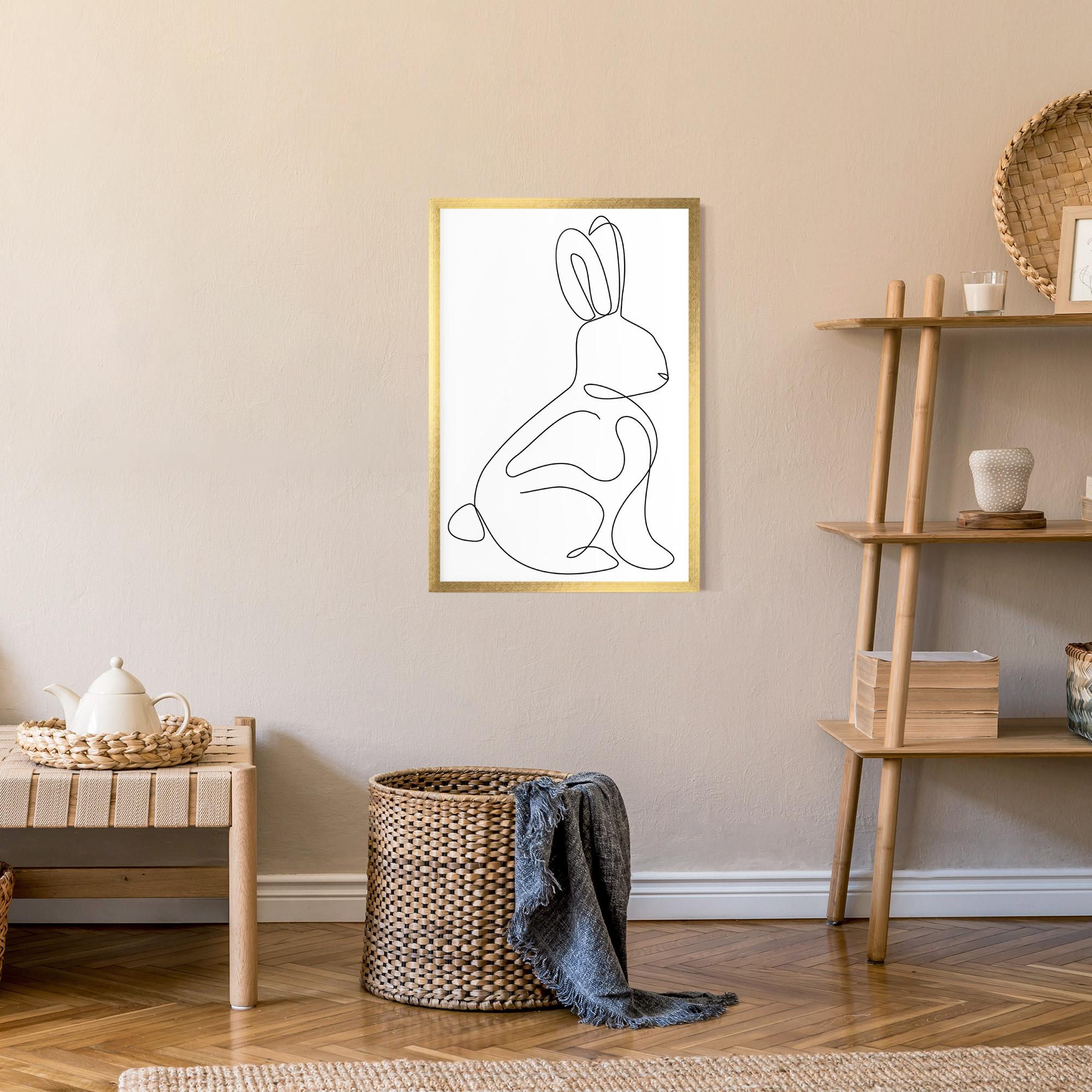 Gerahmte Poster Cute Rabbit mockup 9