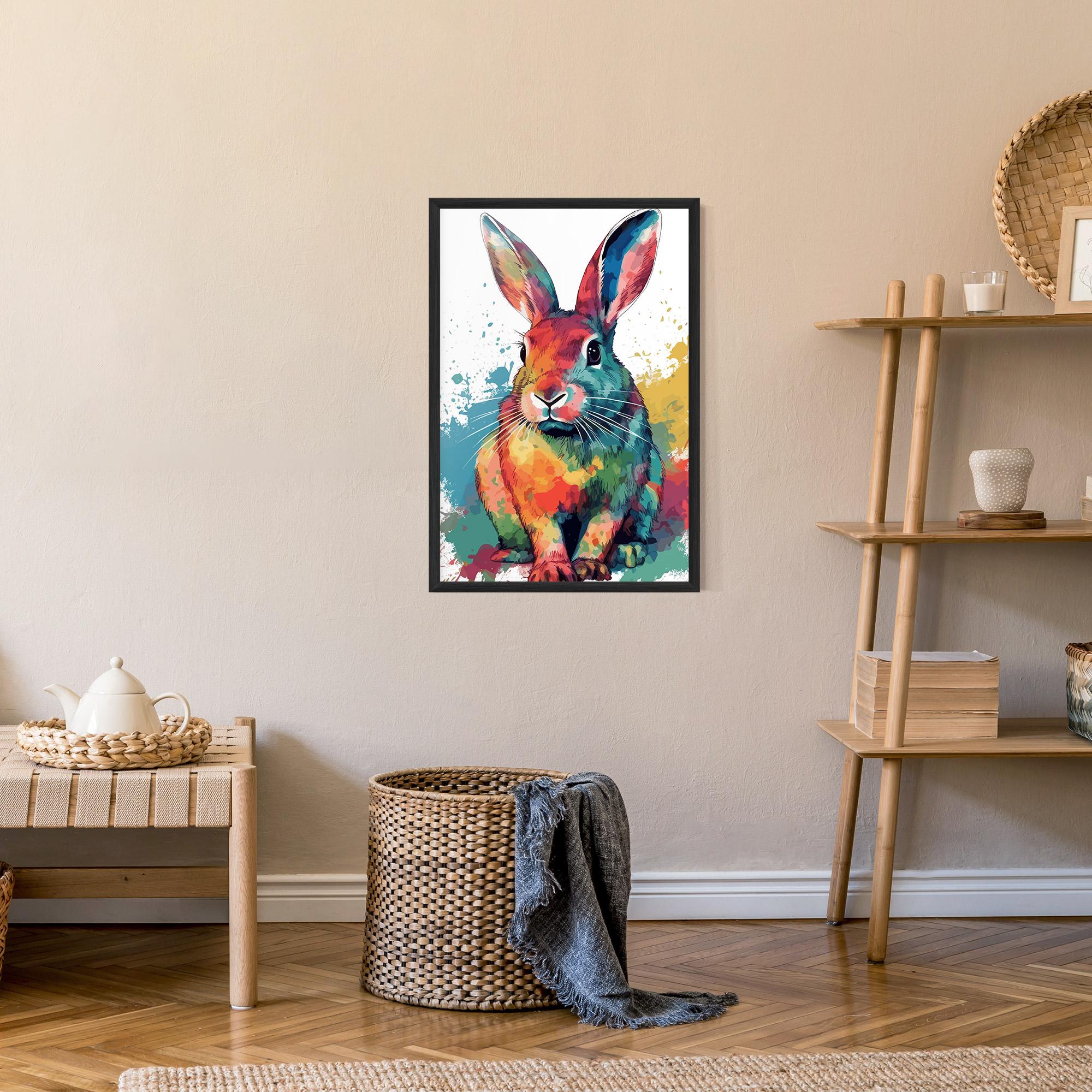 Gerahmte Poster Brush Rabbit mockup 9