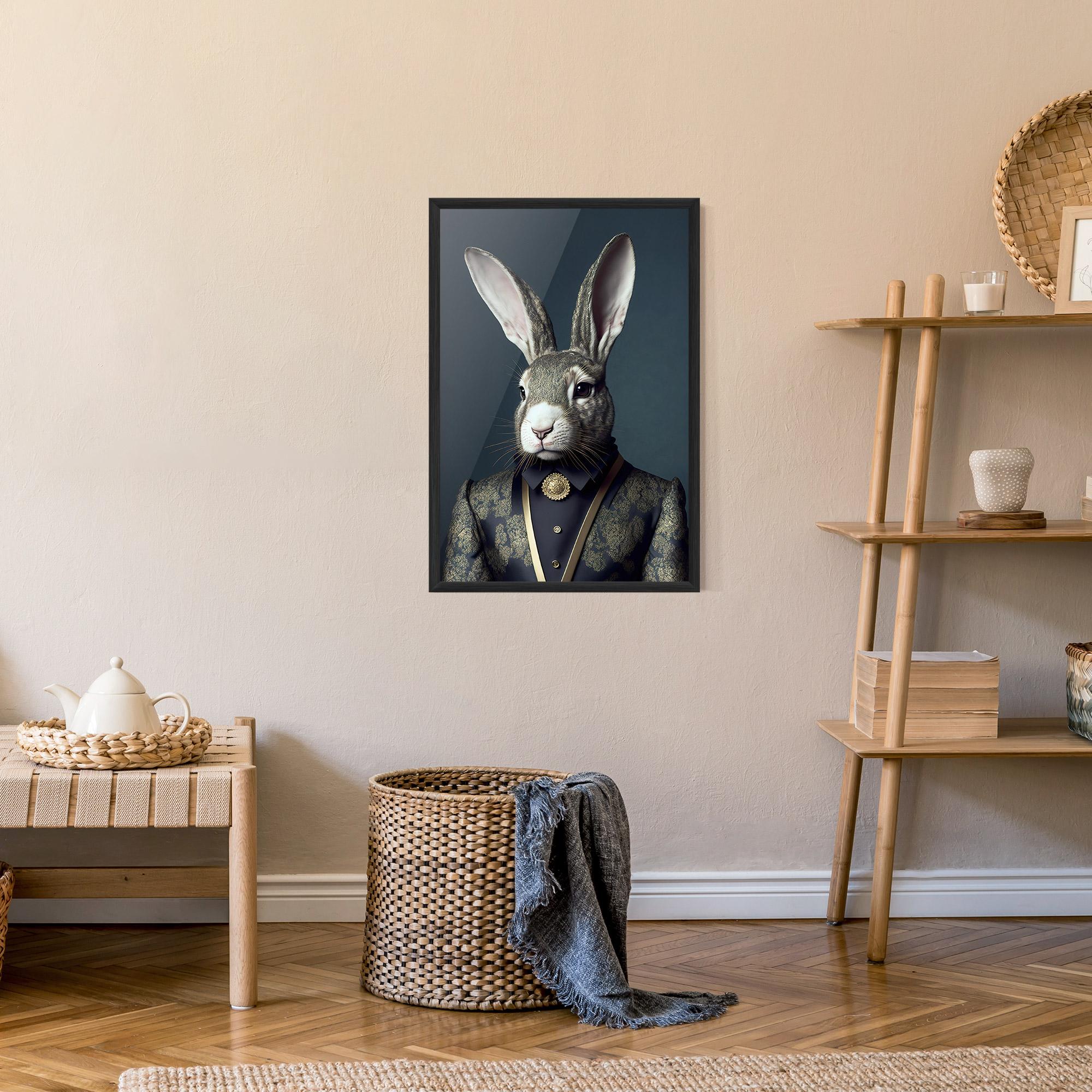 Gerahmte Poster Elegant Rabbit mockup 9