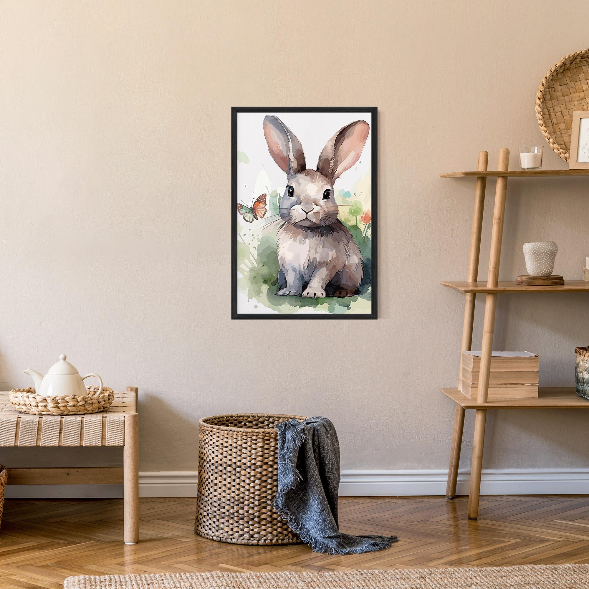 Gerahmte Poster Pretty Bunny Art mockup 9