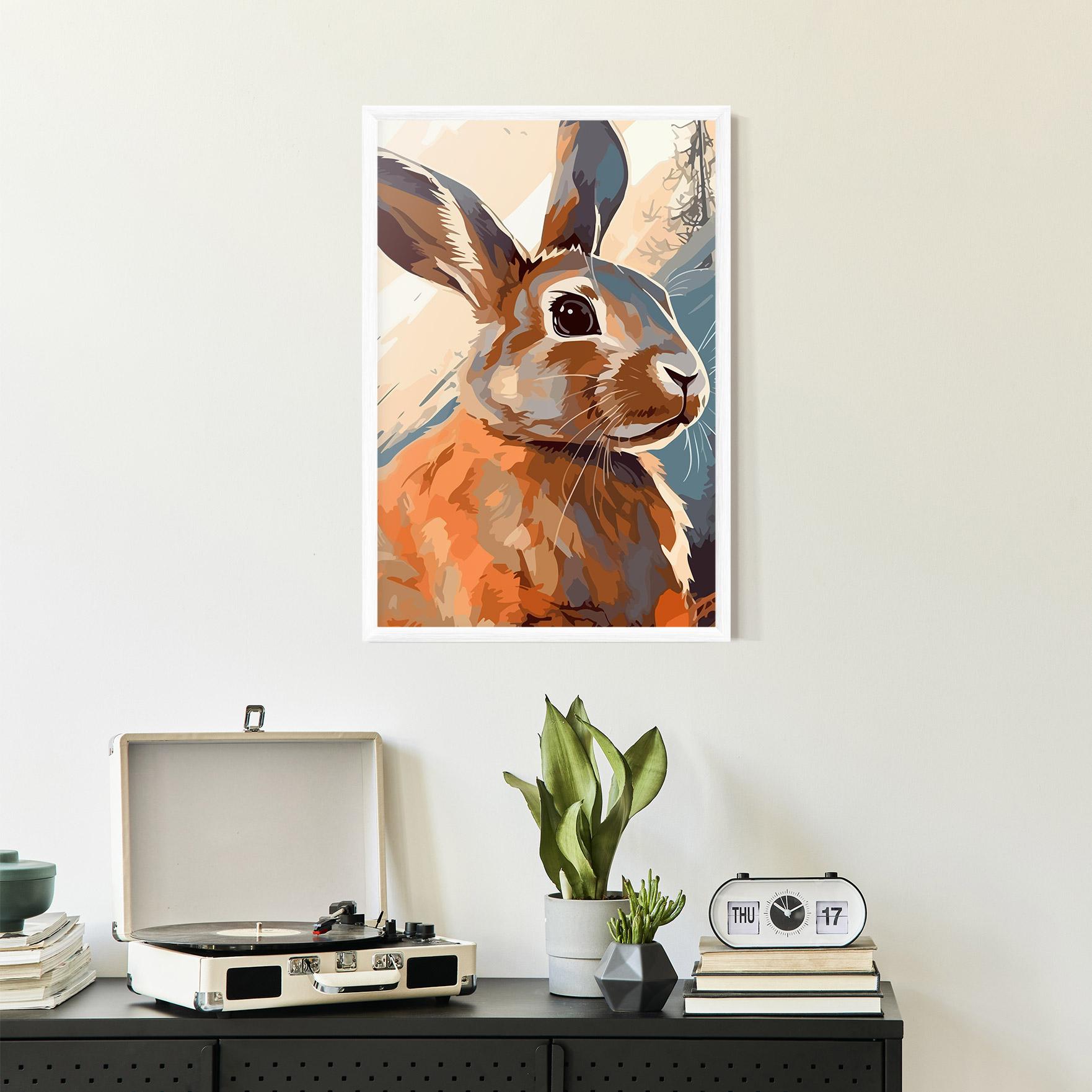 Gerahmte Poster Anime Rabbit mockup 2