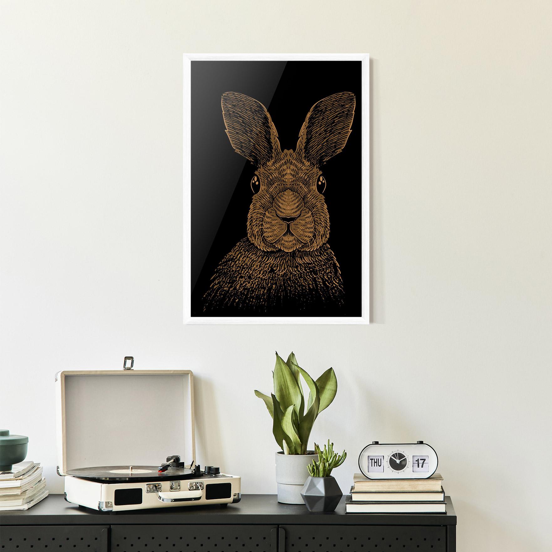 Gerahmte Poster Brown Bunny mockup 2