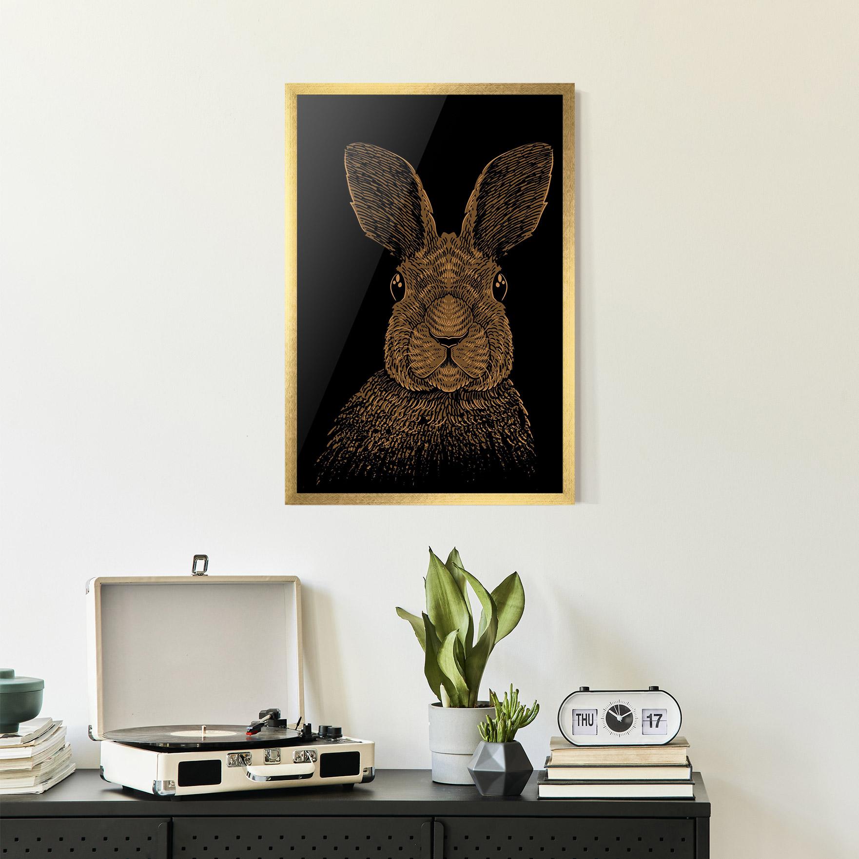 Gerahmte Poster Brown Bunny mockup 2