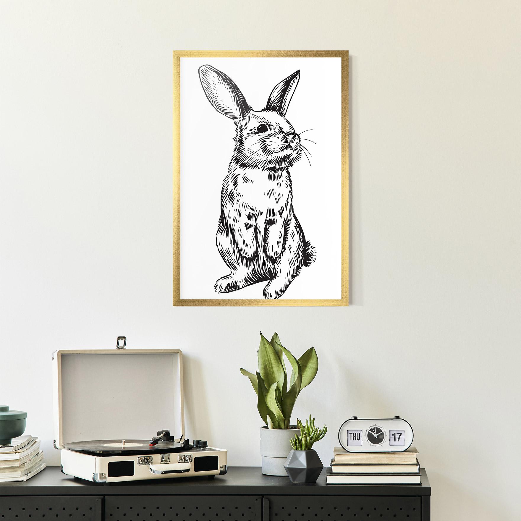 Gerahmte Poster Cute Bunny mockup 2