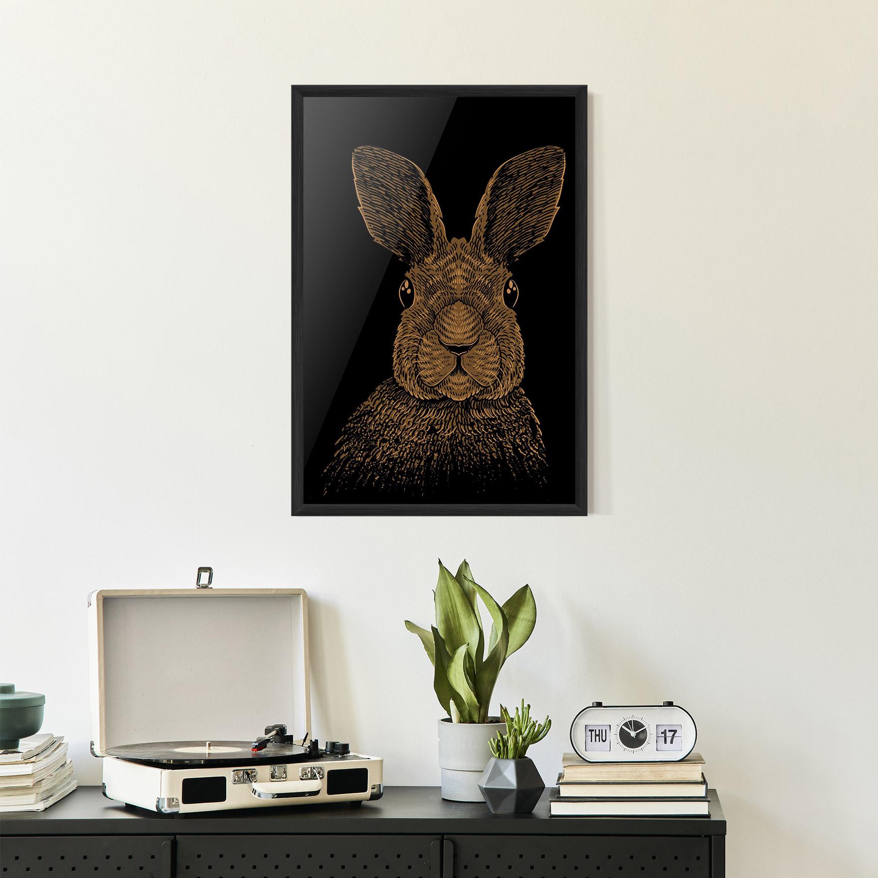 Gerahmte Poster Brown Bunny mockup 2