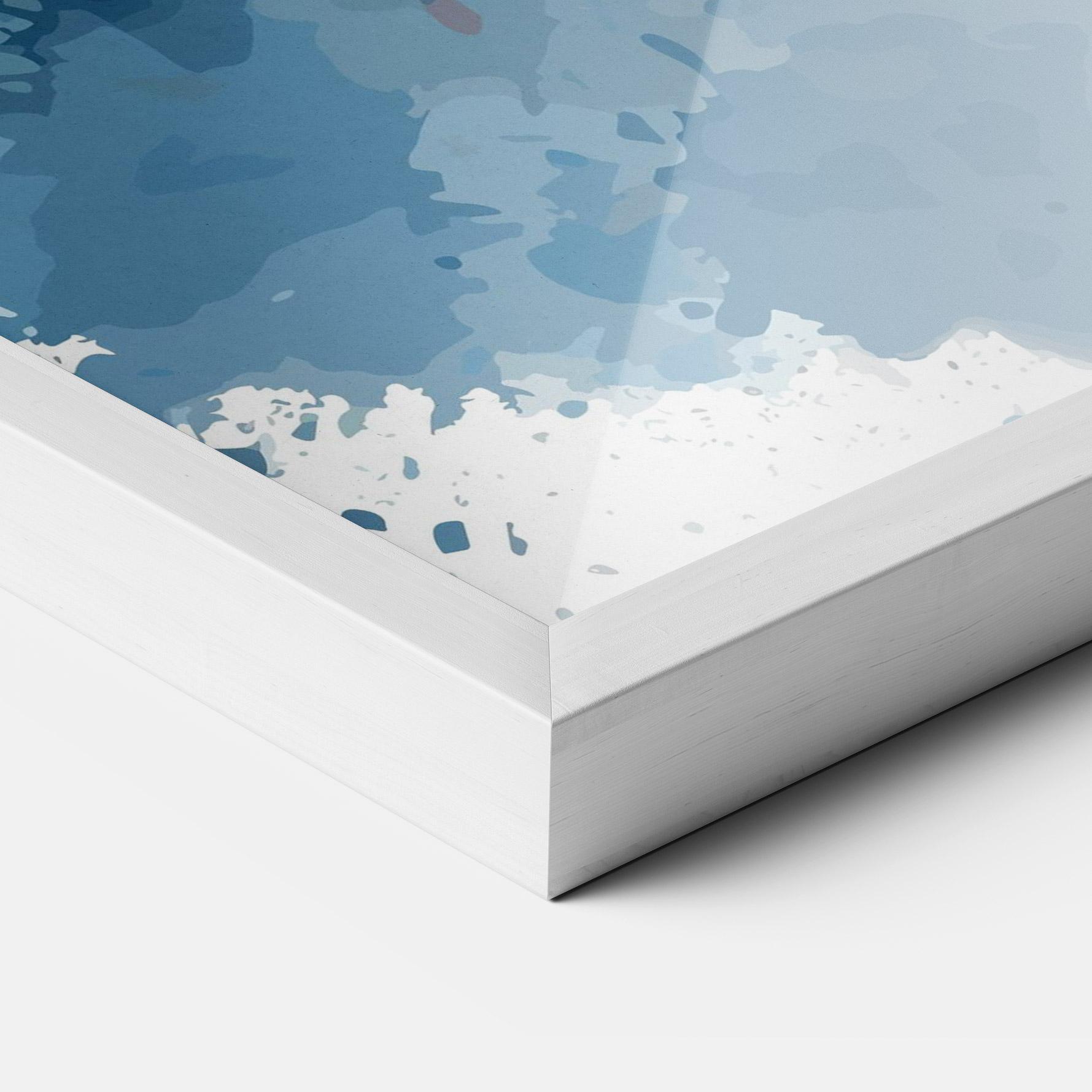 Gerahmte Poster Bunny Art Splash mockup 3