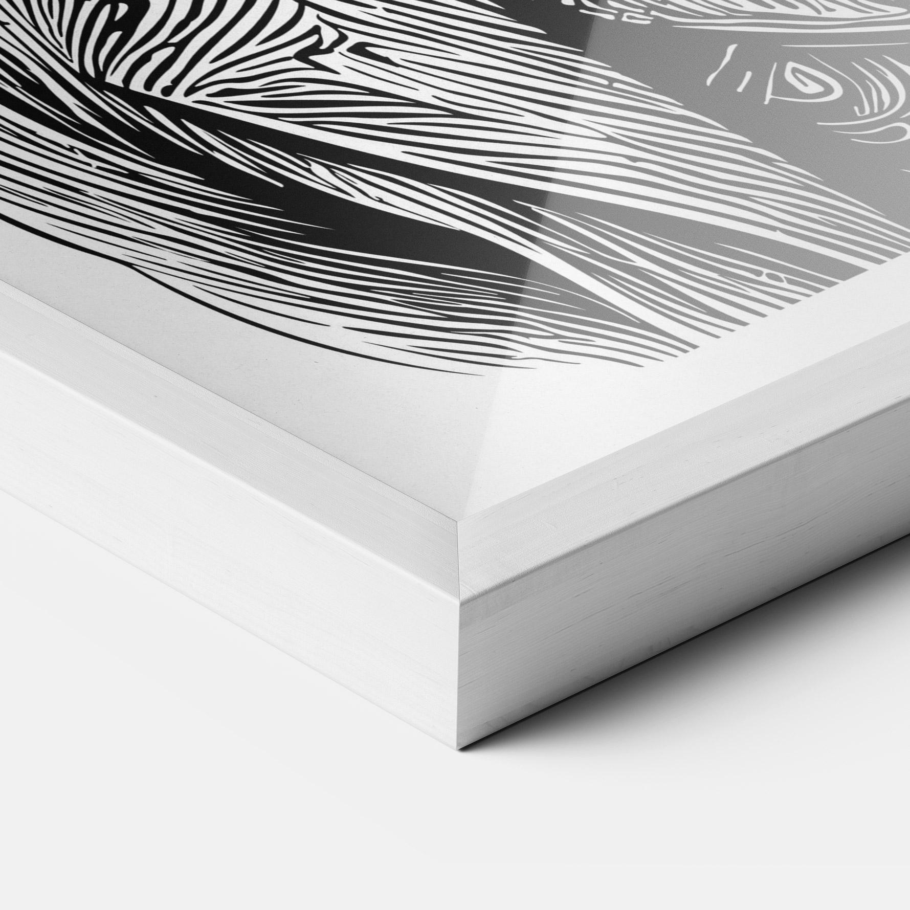 Gerahmte Poster Bunny In Suit mockup 3