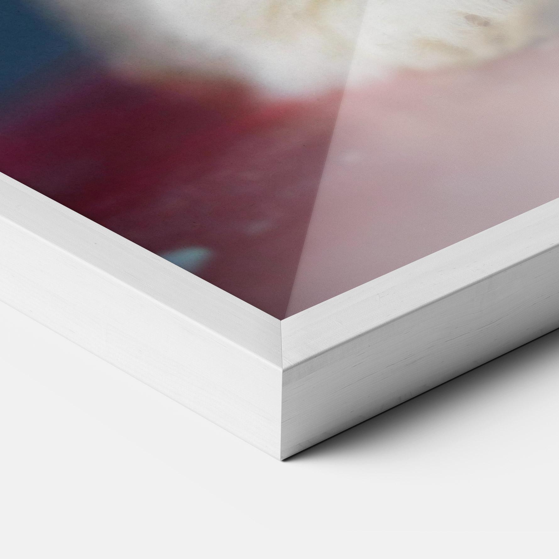 Gerahmte Poster Cute Grey Bunny mockup 3