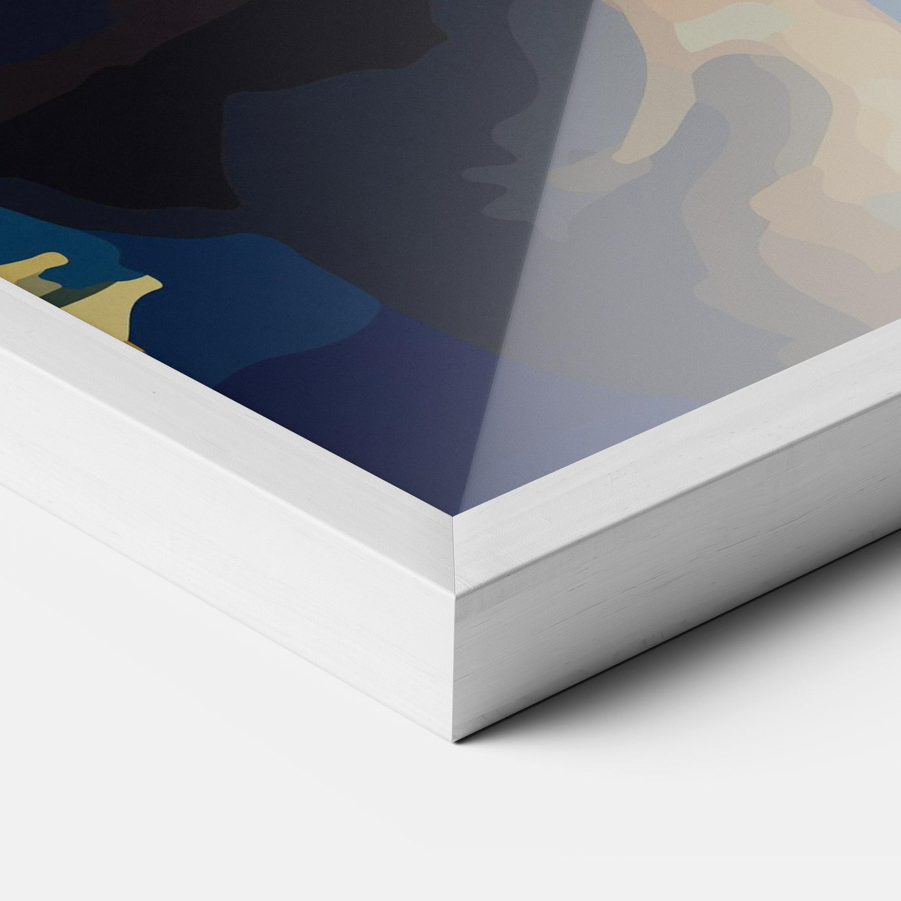 Gerahmte Poster Full Moon Bunny mockup 3