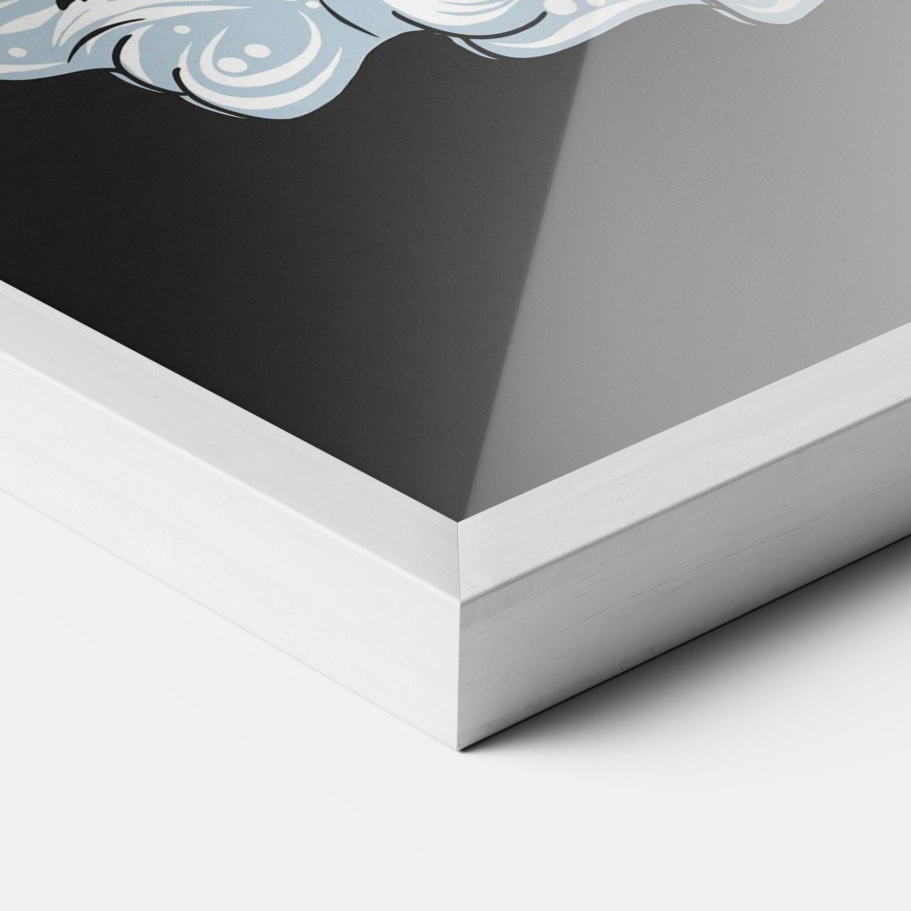 Gerahmte Poster Moon Bunny mockup 3