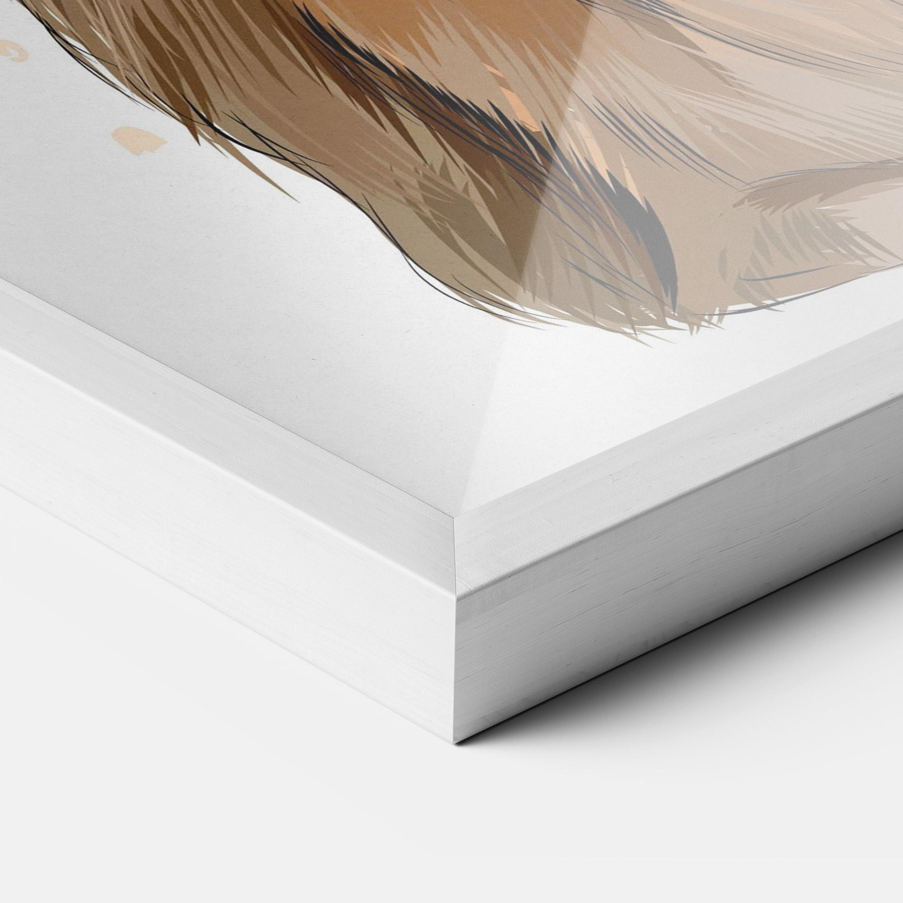 Gerahmte Poster Painted Bunny mockup 3