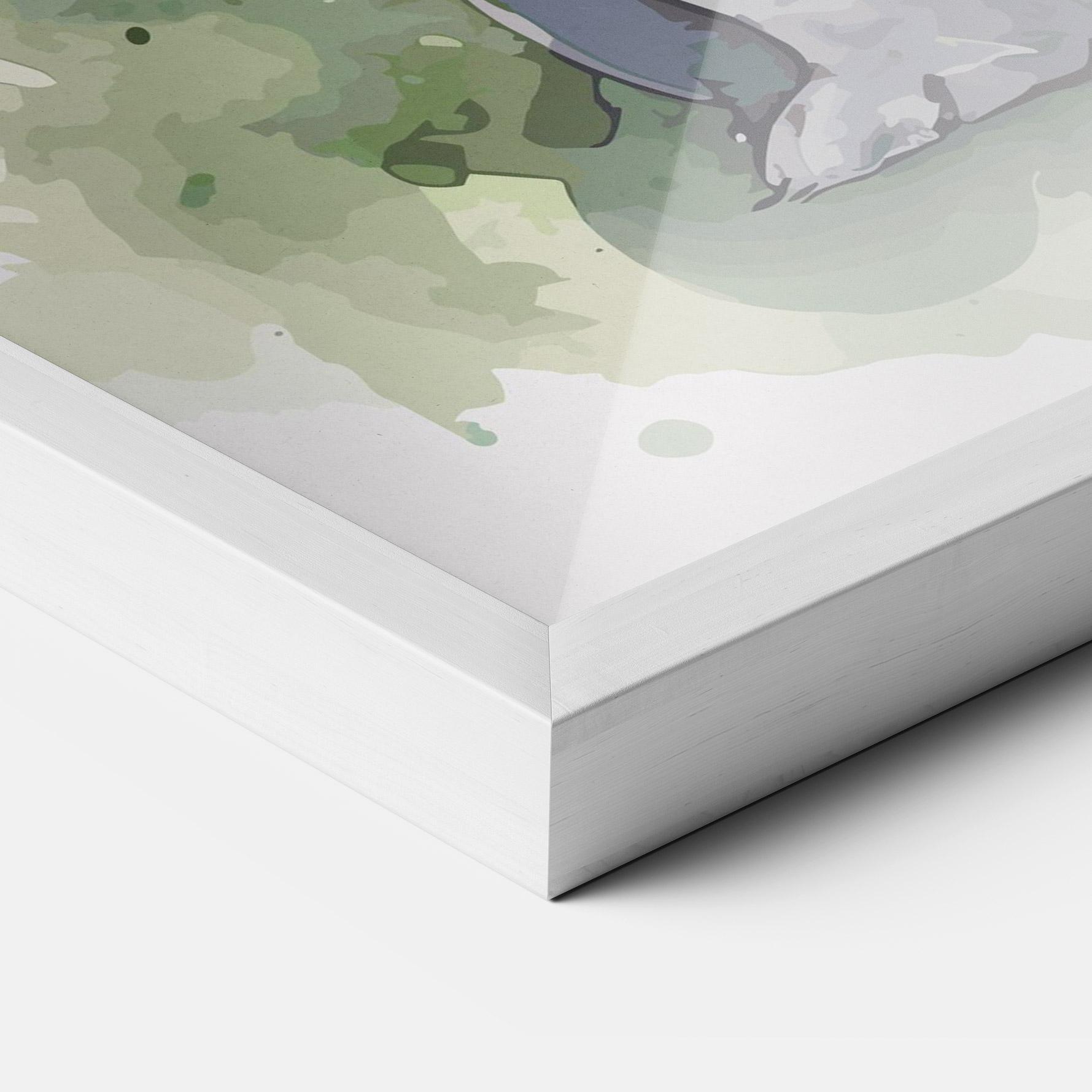 Gerahmte Poster Pretty Bunny Art mockup 3