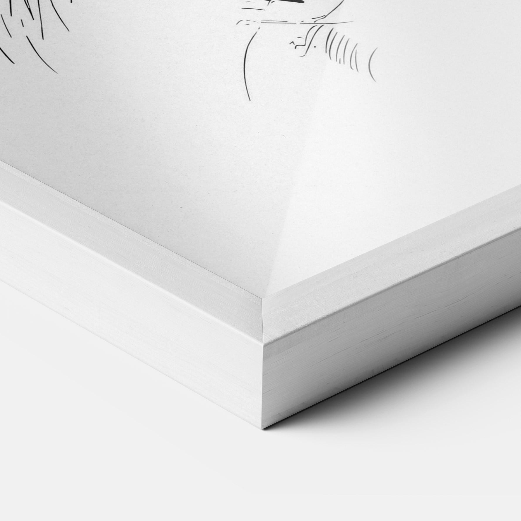 Gerahmte Poster Rabbit Looking mockup 3