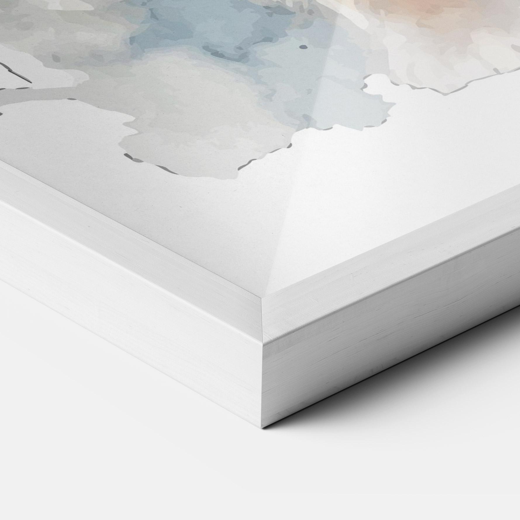 Gerahmte Poster Watercolor Cute Bunny mockup 3