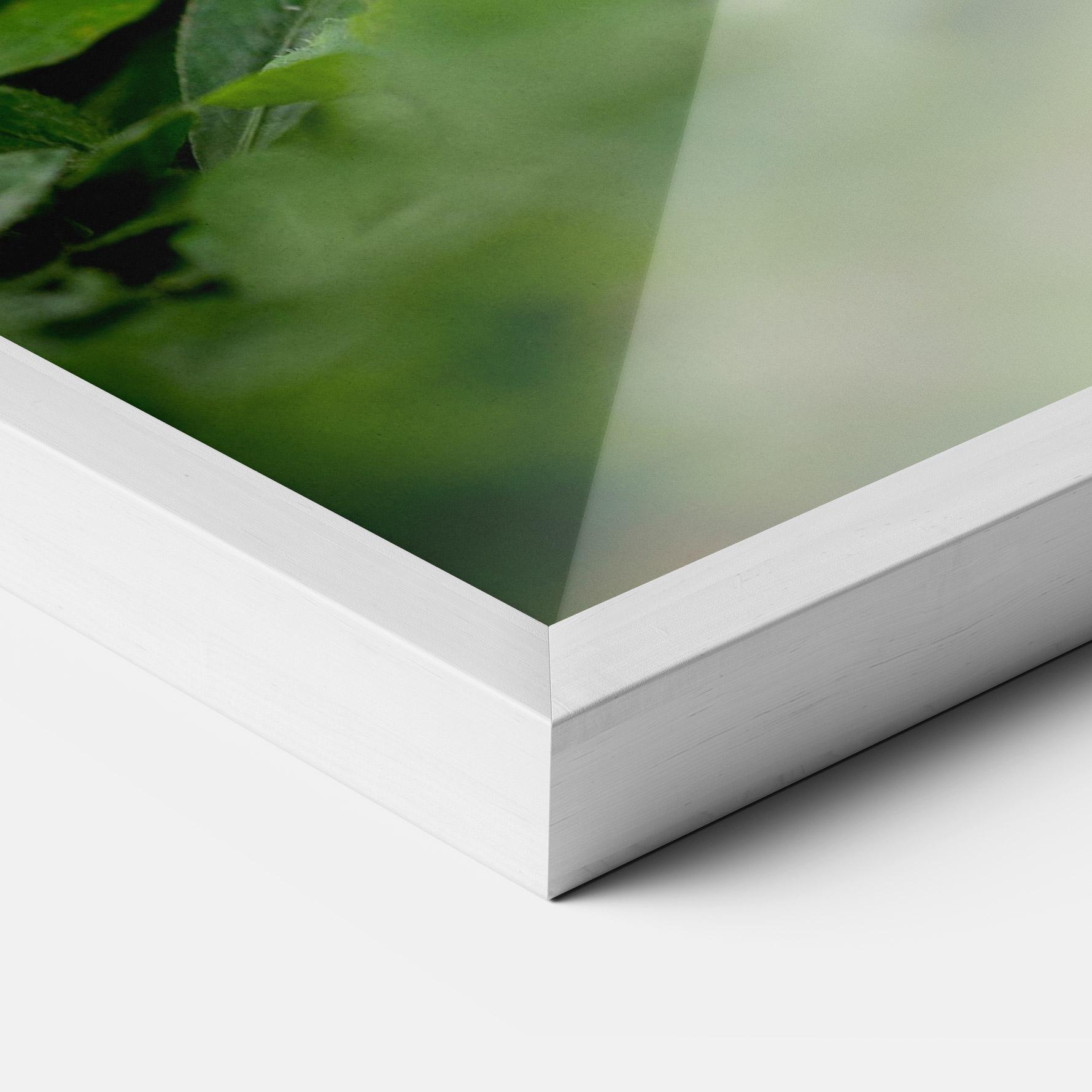 Gerahmte Poster White Black Bunny mockup 3