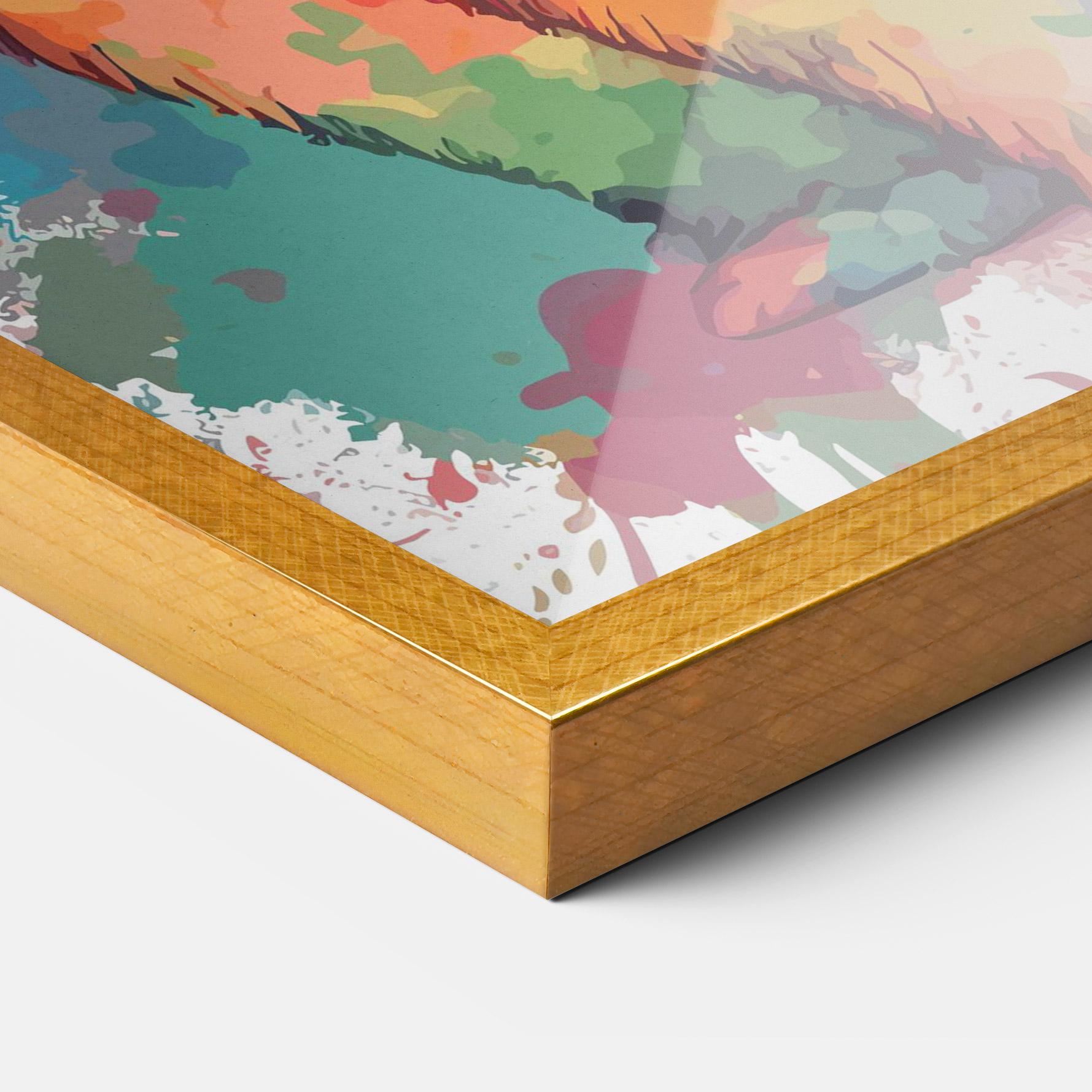 Gerahmte Poster Brush Rabbit mockup 3