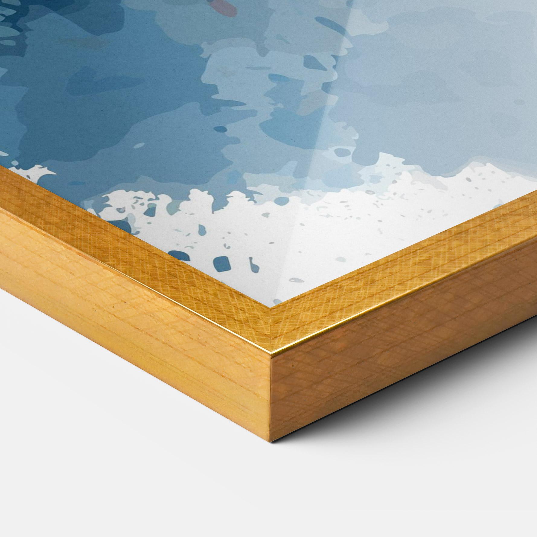 Gerahmte Poster Bunny Art Splash mockup 3