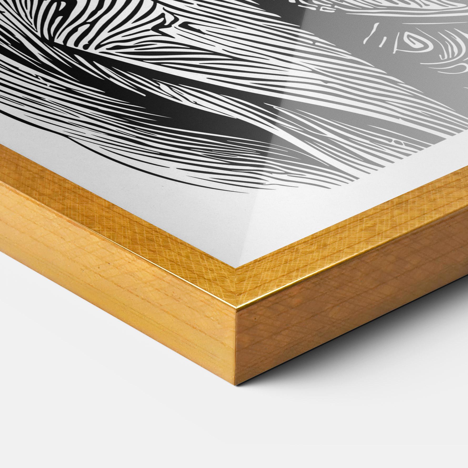 Gerahmte Poster Bunny In Suit mockup 3