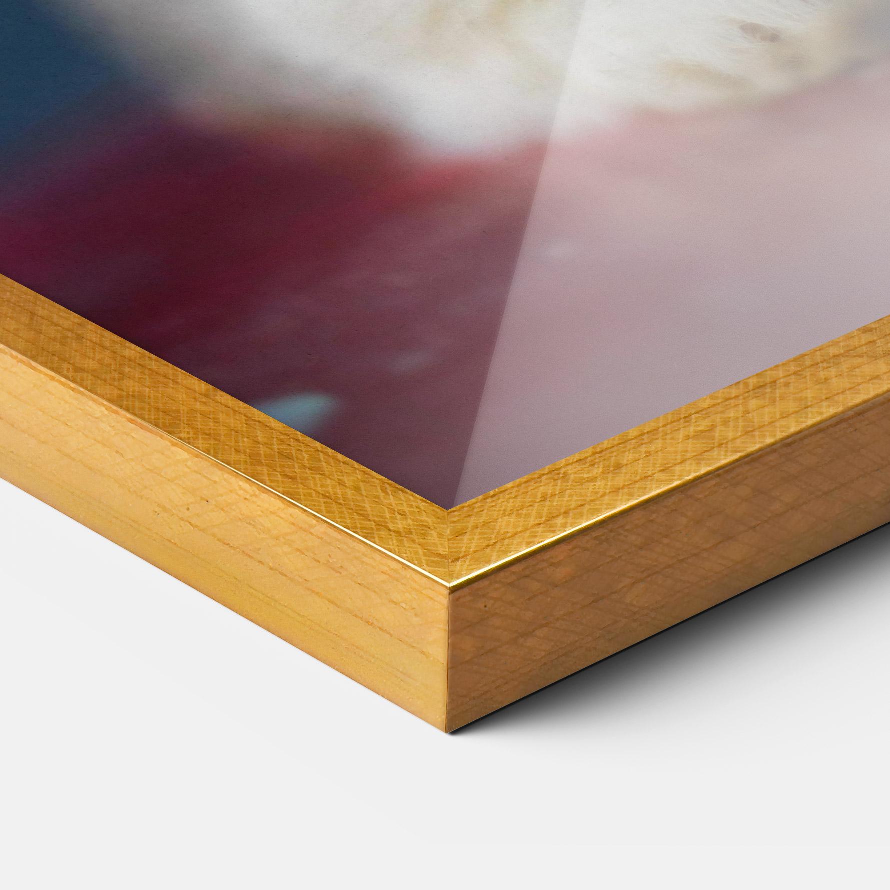 Gerahmte Poster Cute Grey Bunny mockup 3